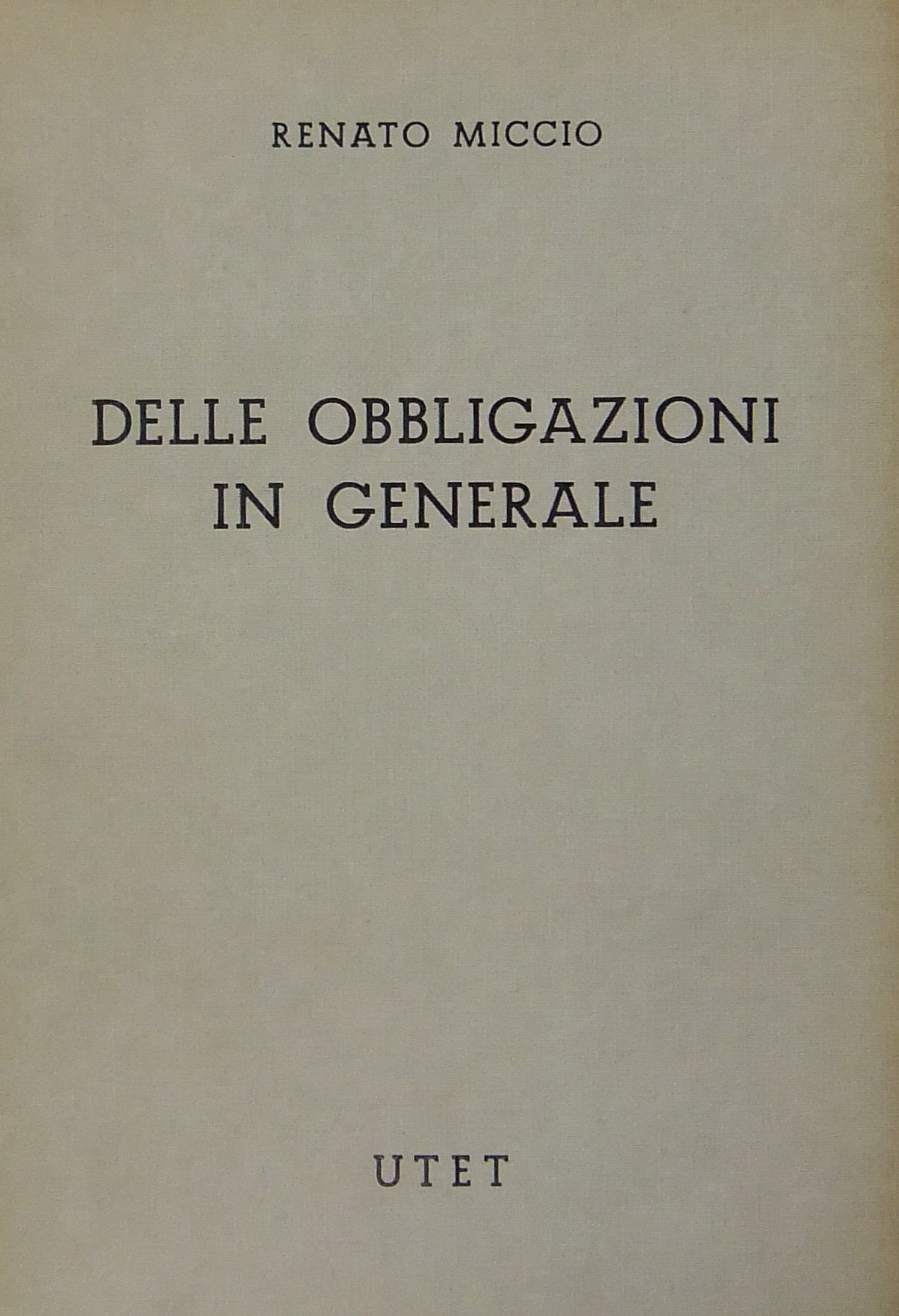 Delle obbligazioni in generale