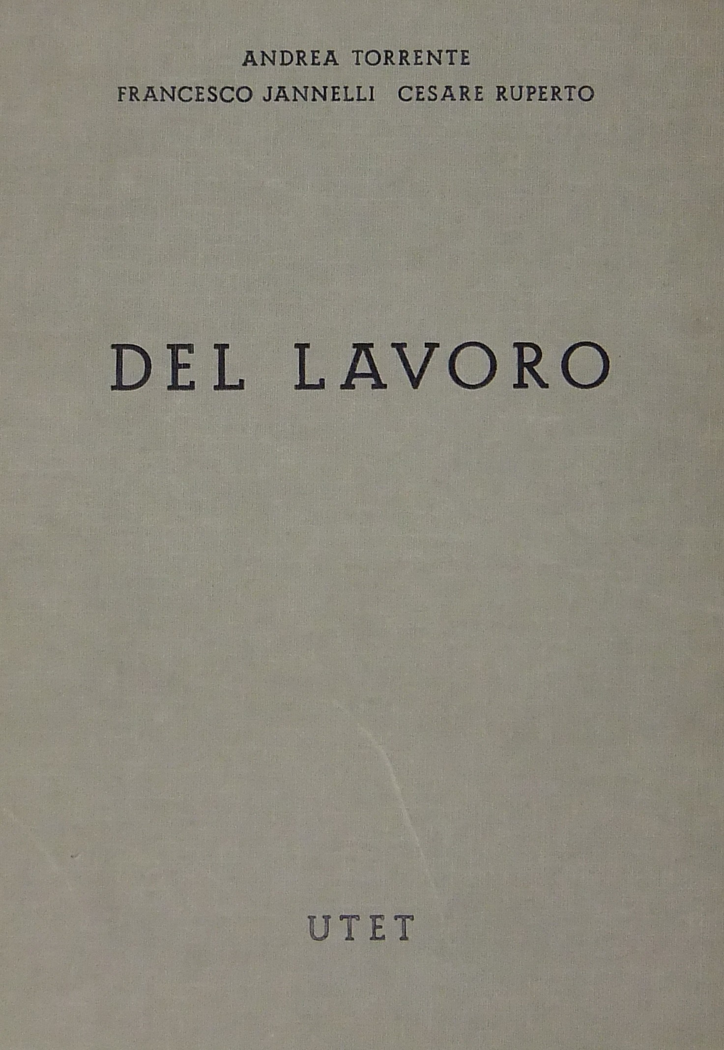 Del lavoro. (Artt. 2060-2221)