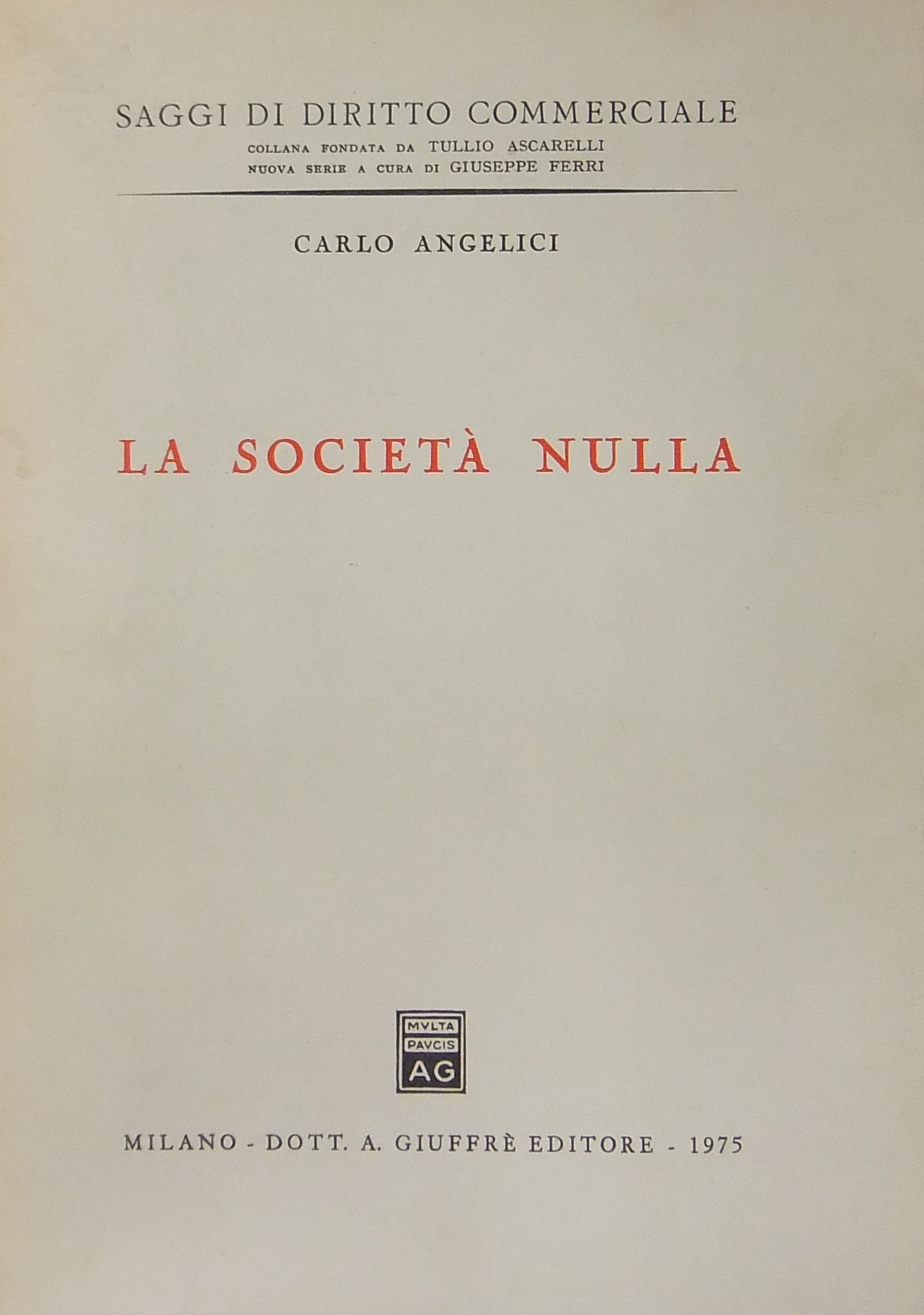La società nulla