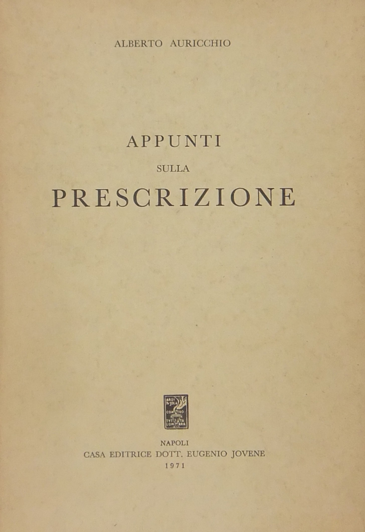 Appunti sulla prescrizione