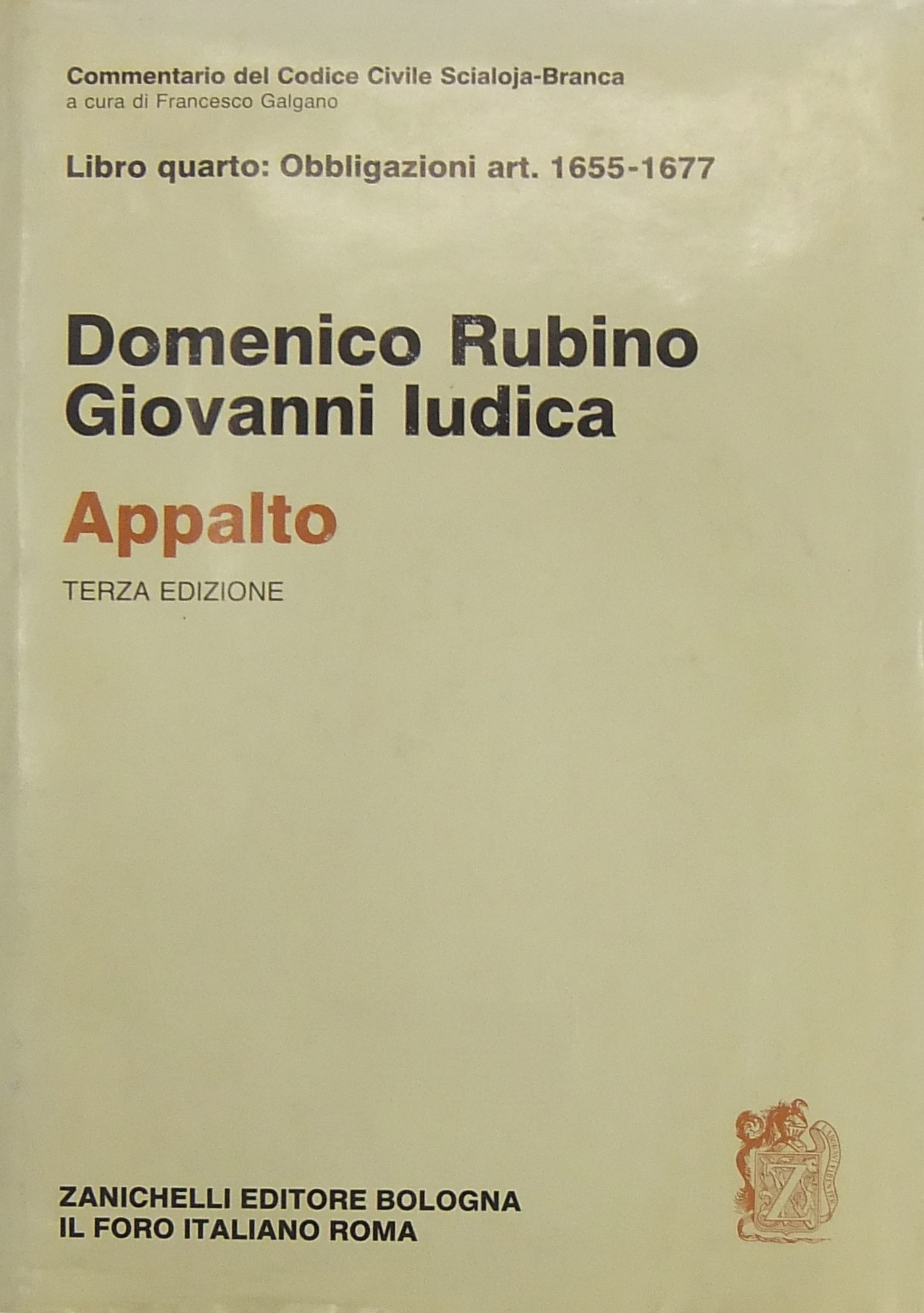 Dell'appalto. Art. 1655-1677