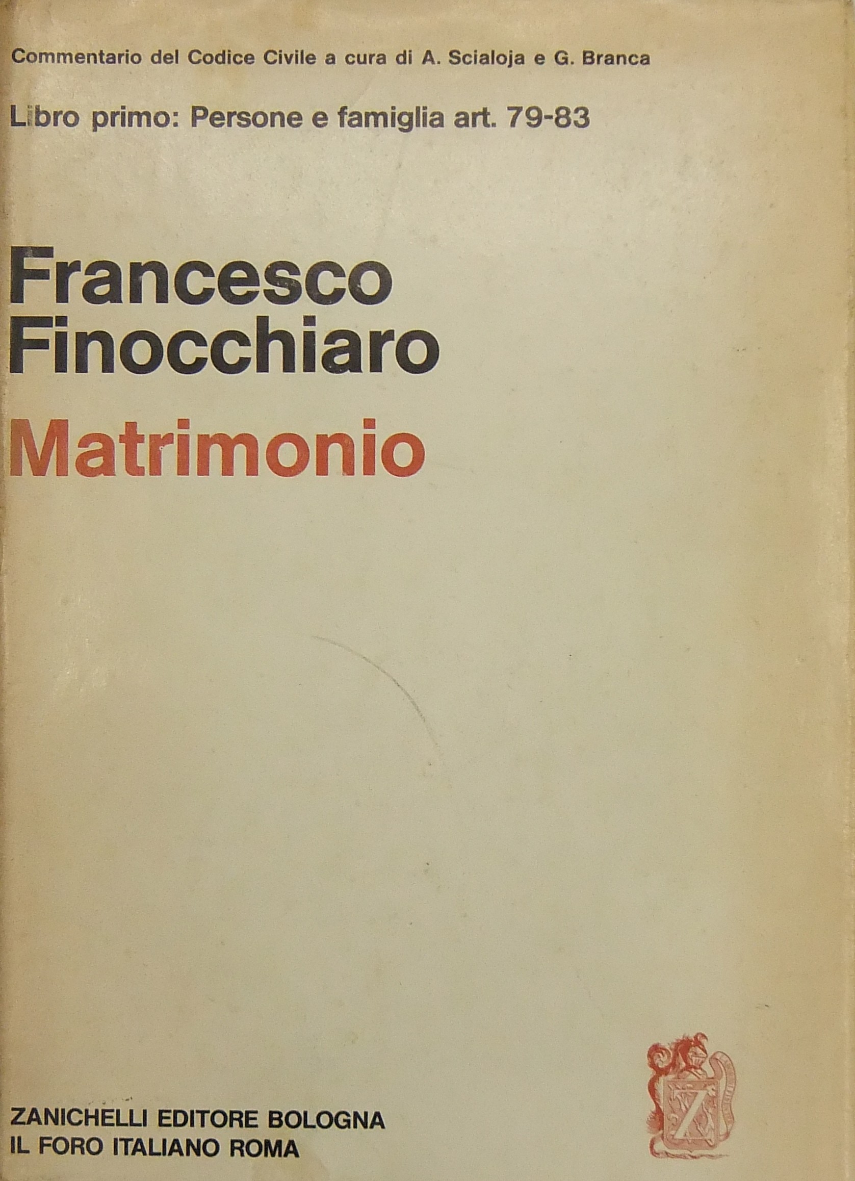 Del matrimonio. Art. 79-83