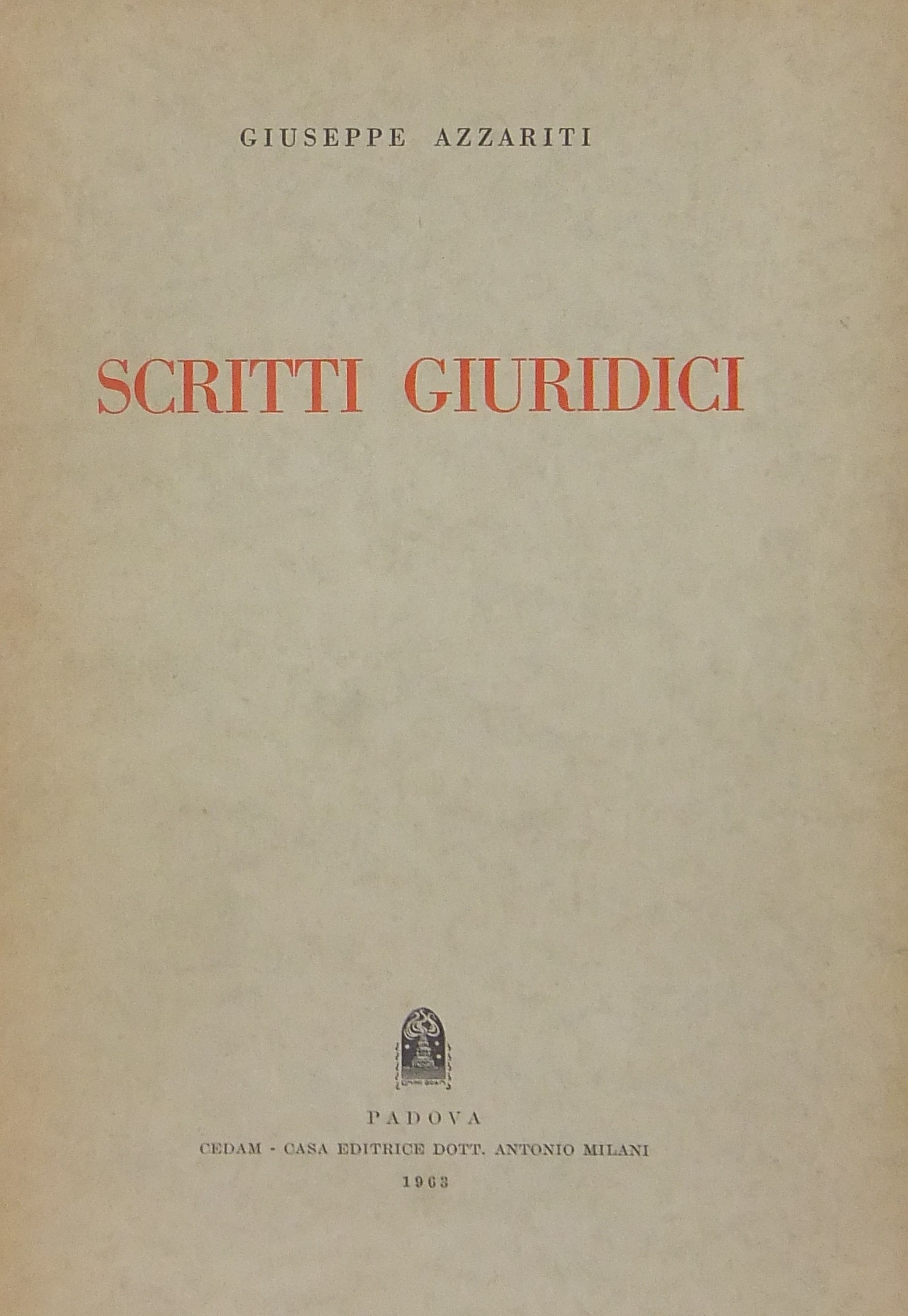 Scritti giuridici