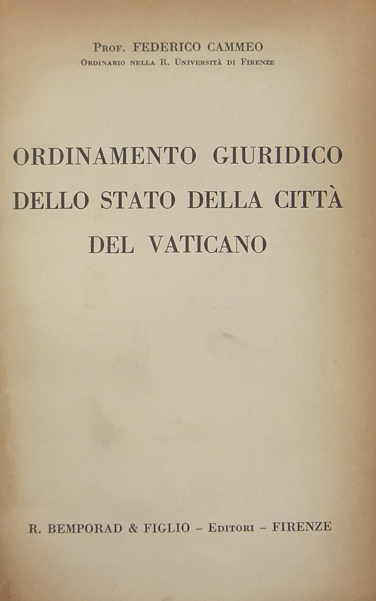 Ordinamento giuridico dello Stato della Città del Vaticano