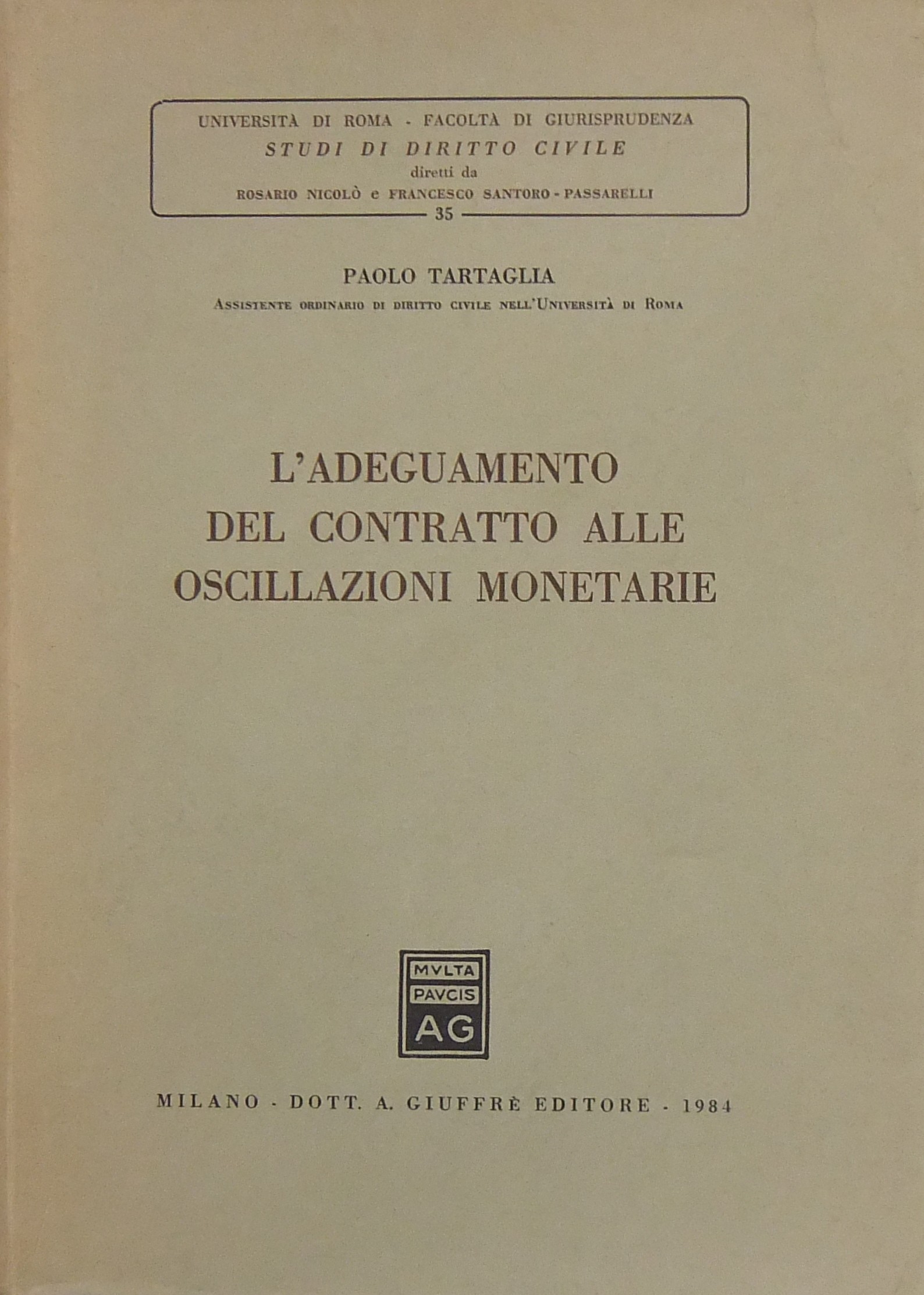 L'adeguamento del contratto alle oscillazioni monetarie
