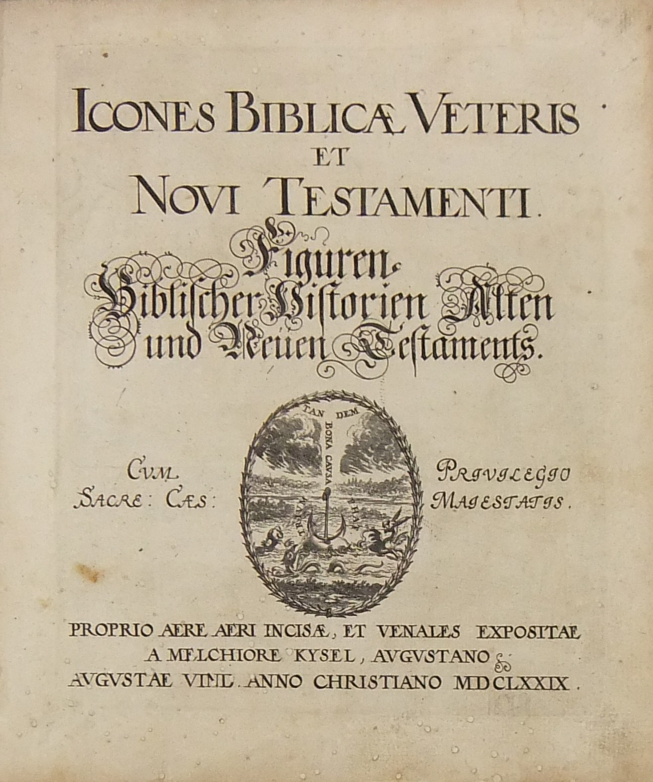 Melchiore Kysel Augustano Icones biblicae veteris