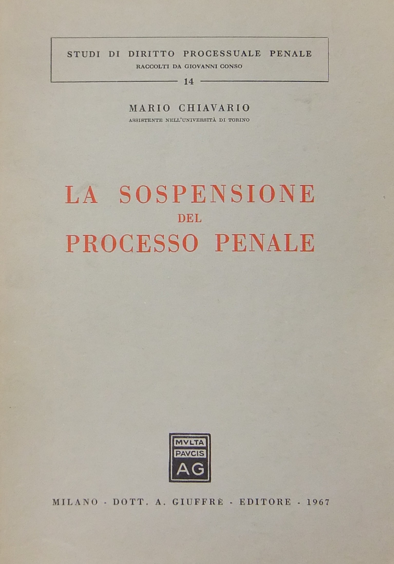 La sospensione del processo penale