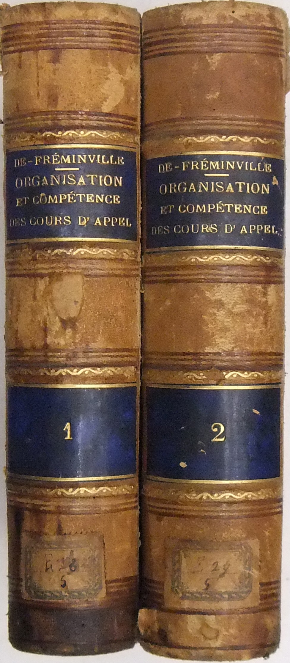 Traite de l'organisation et de la competence des Cours d'Appel en matiere civile et disciplinaire.
