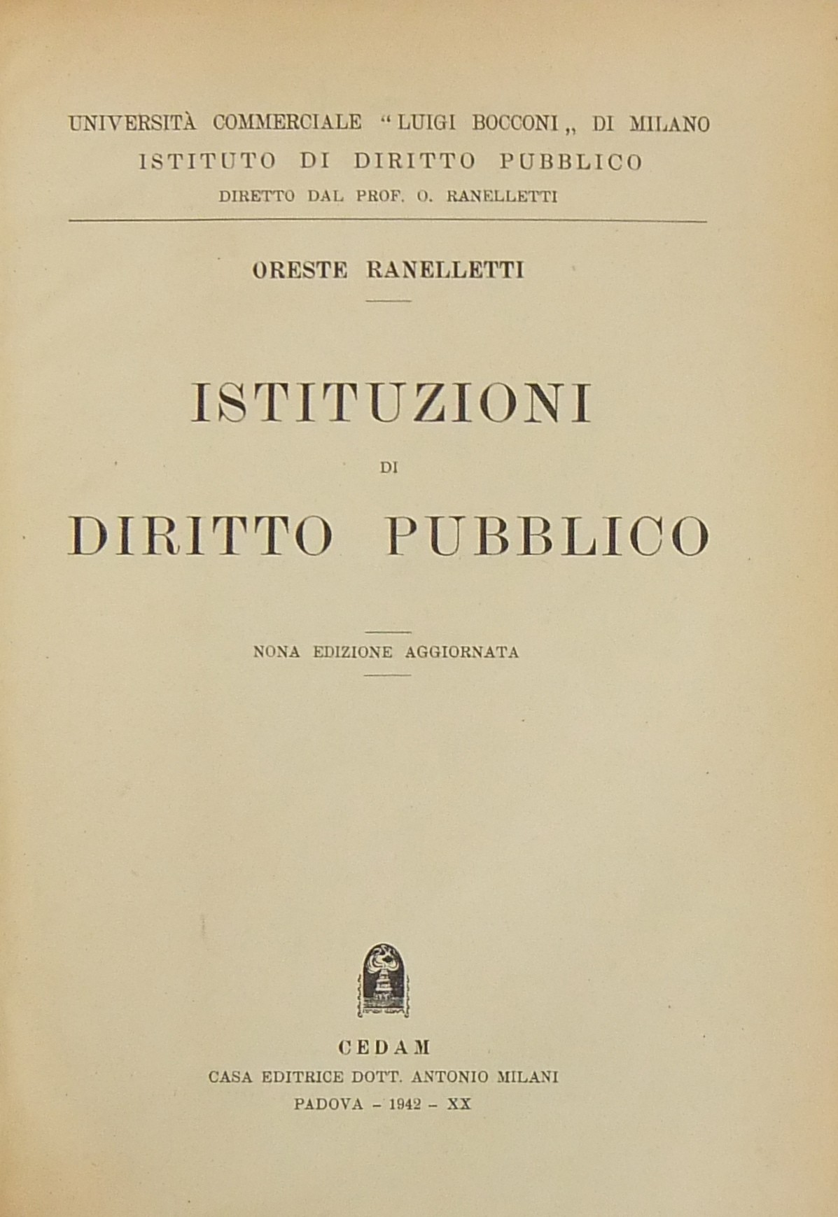 Istituzioni di diritto pubblico