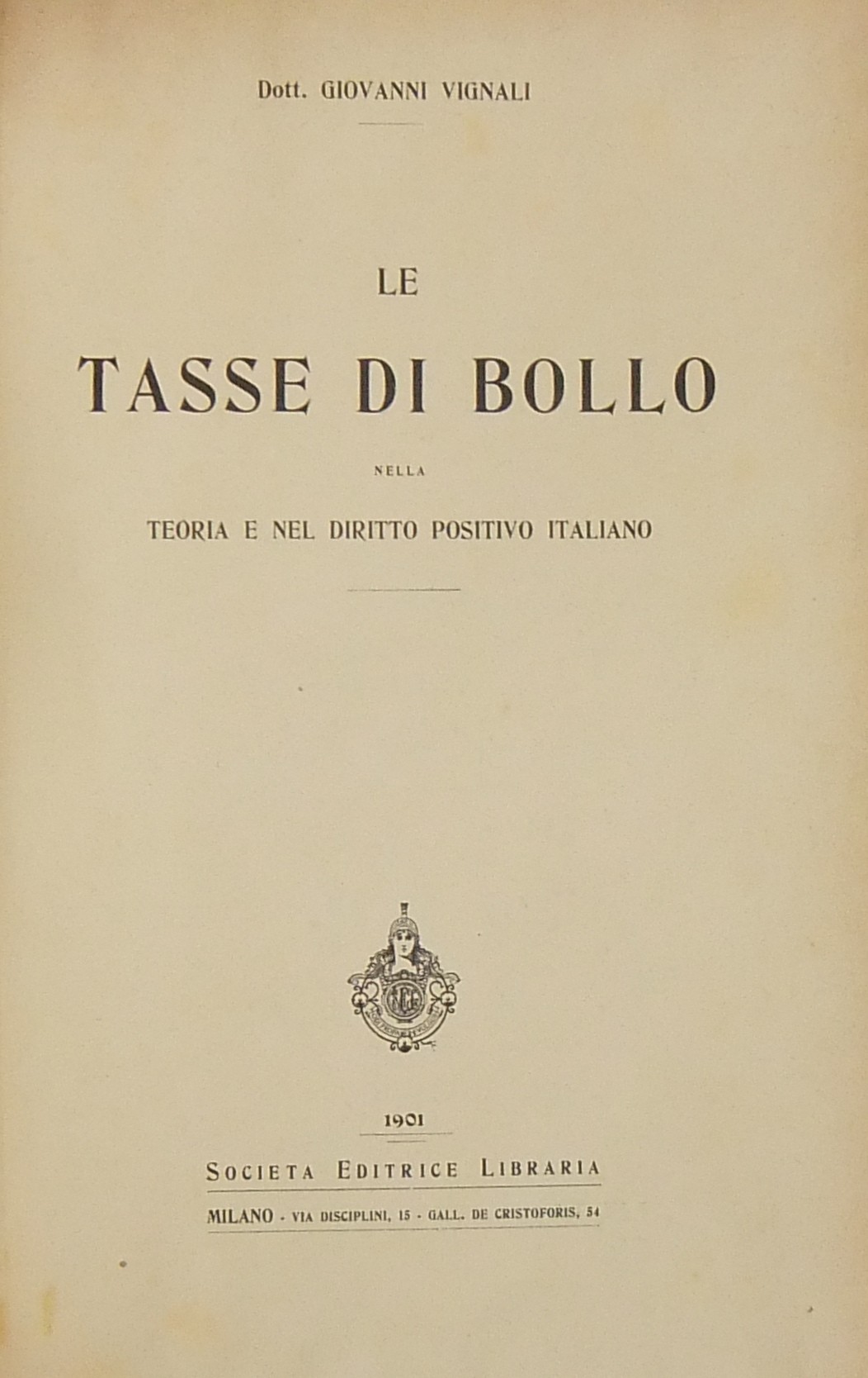 Le tasse di bollo nella teoria e nel diritto posit