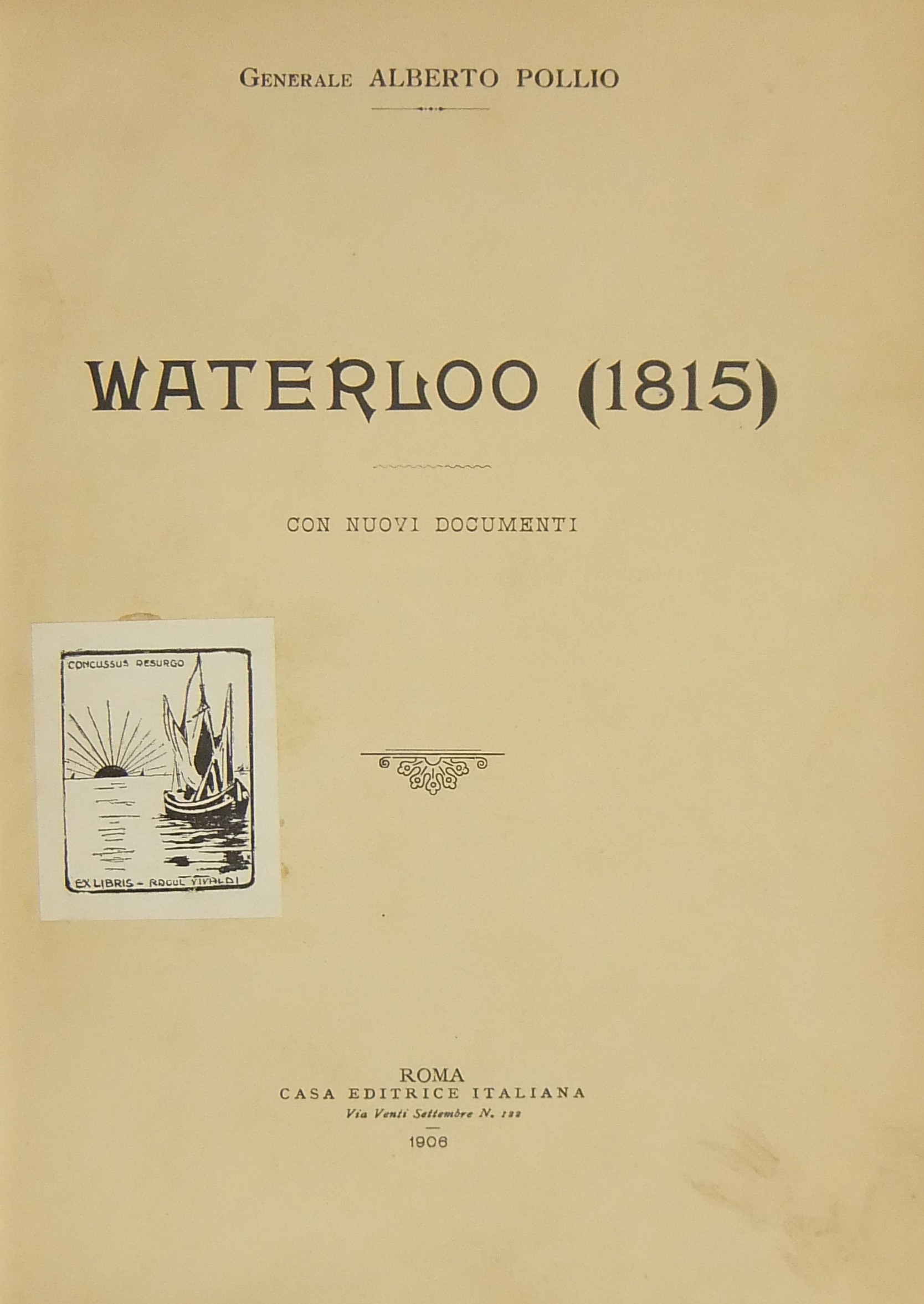 Waterloo (1815). Con nuovi documenti