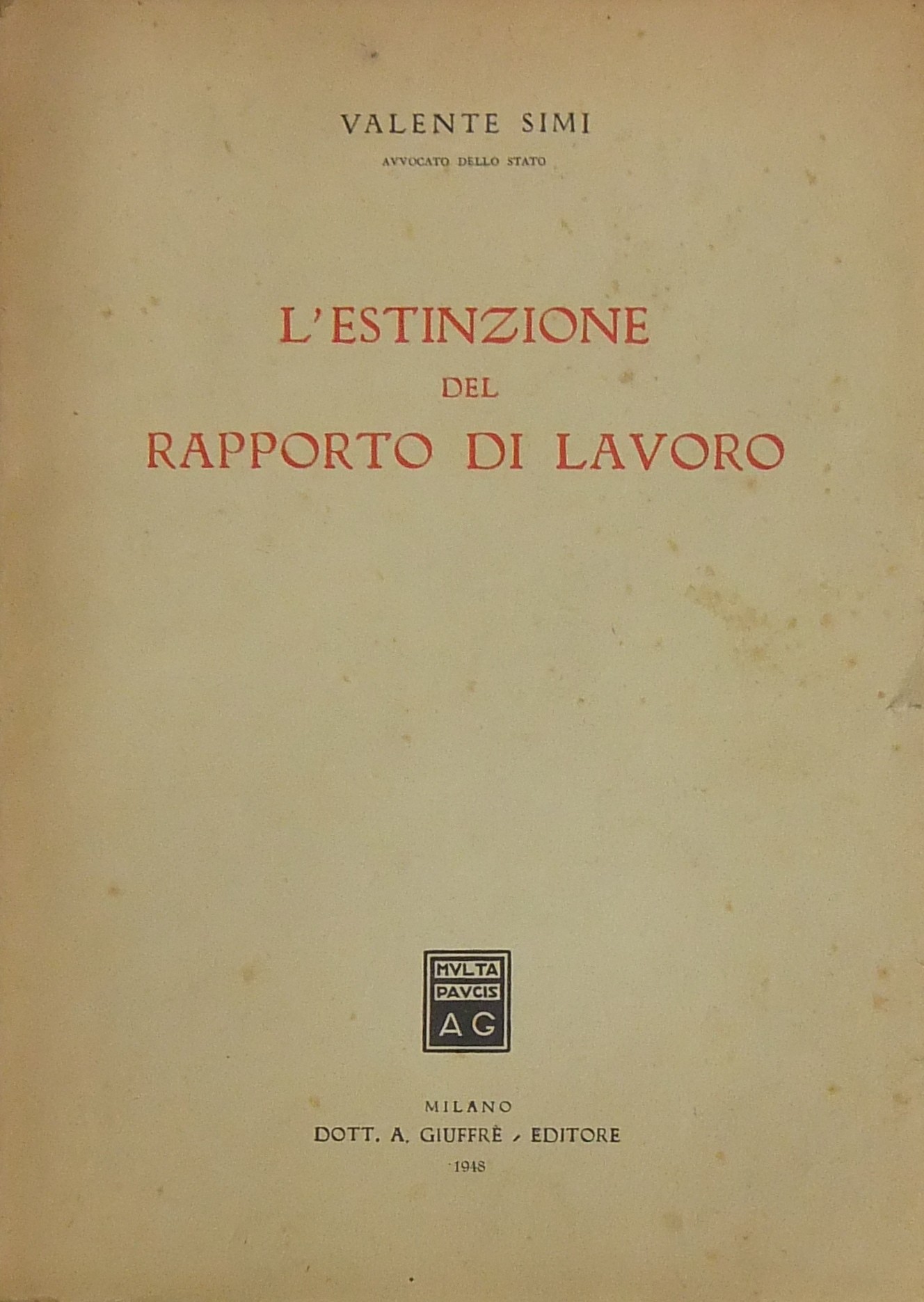 L'estinzione del rapporto di lavoro
