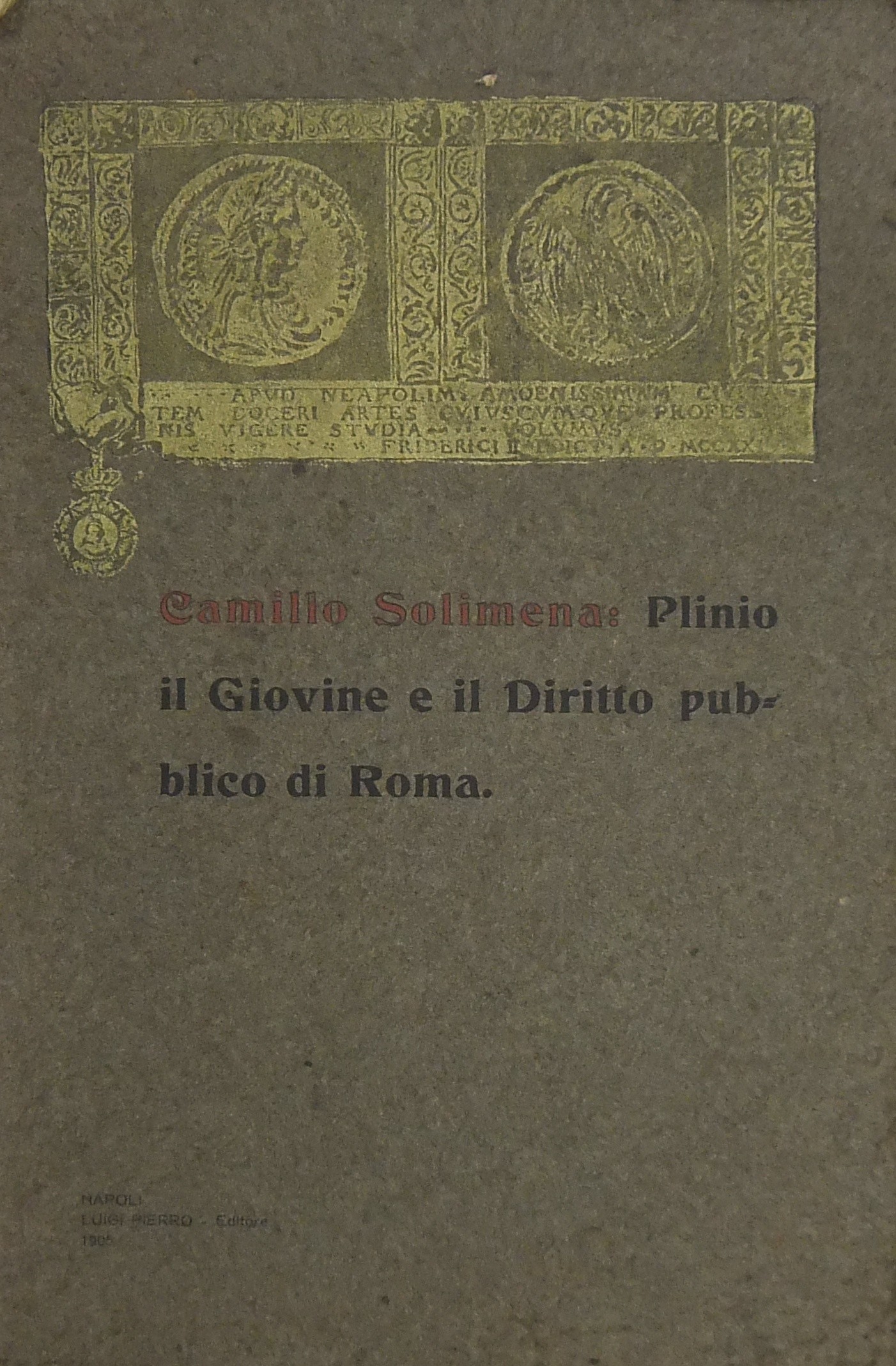 Plinio il giovine e il diritto pubblico di Roma