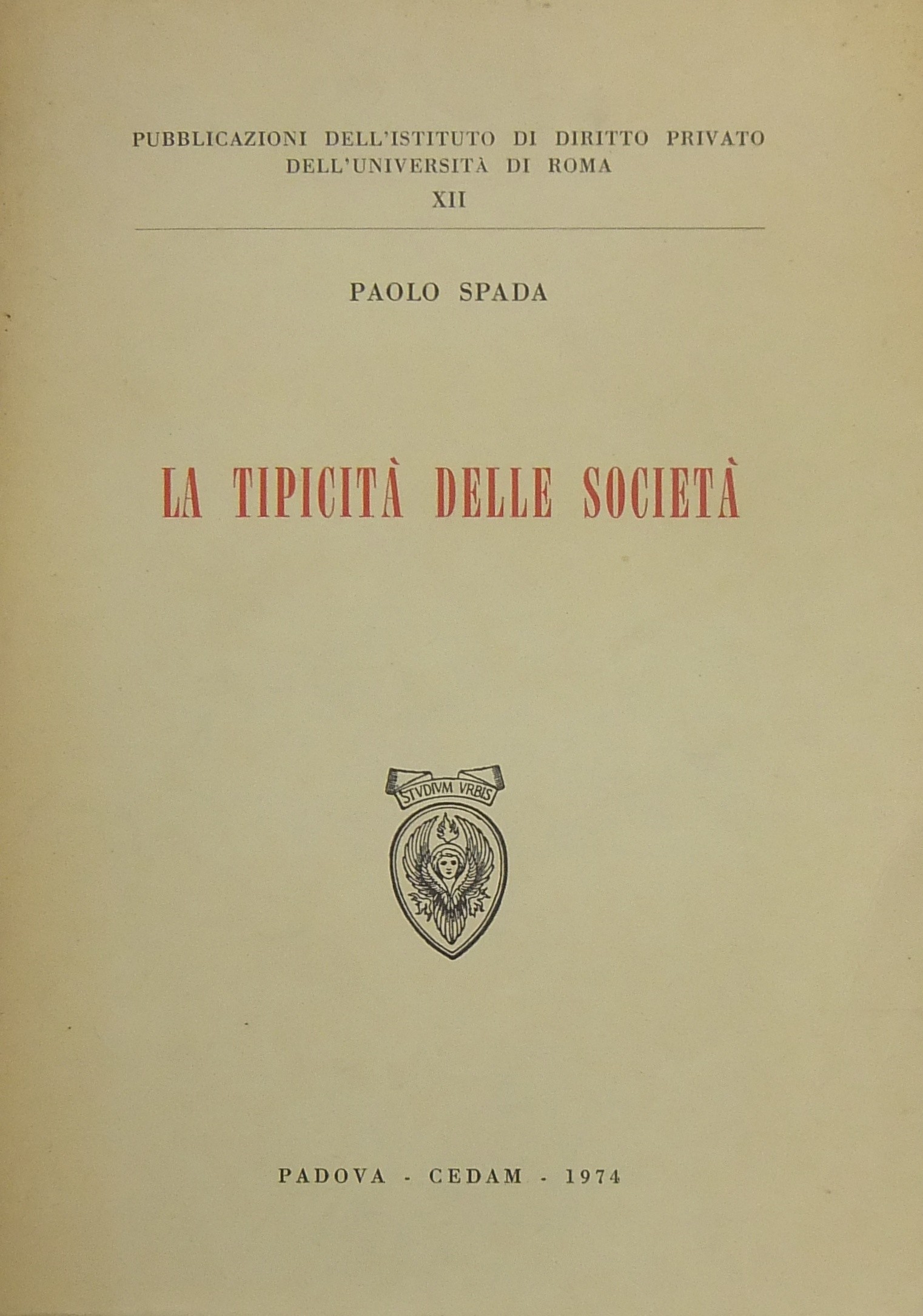 La tipicità delle società