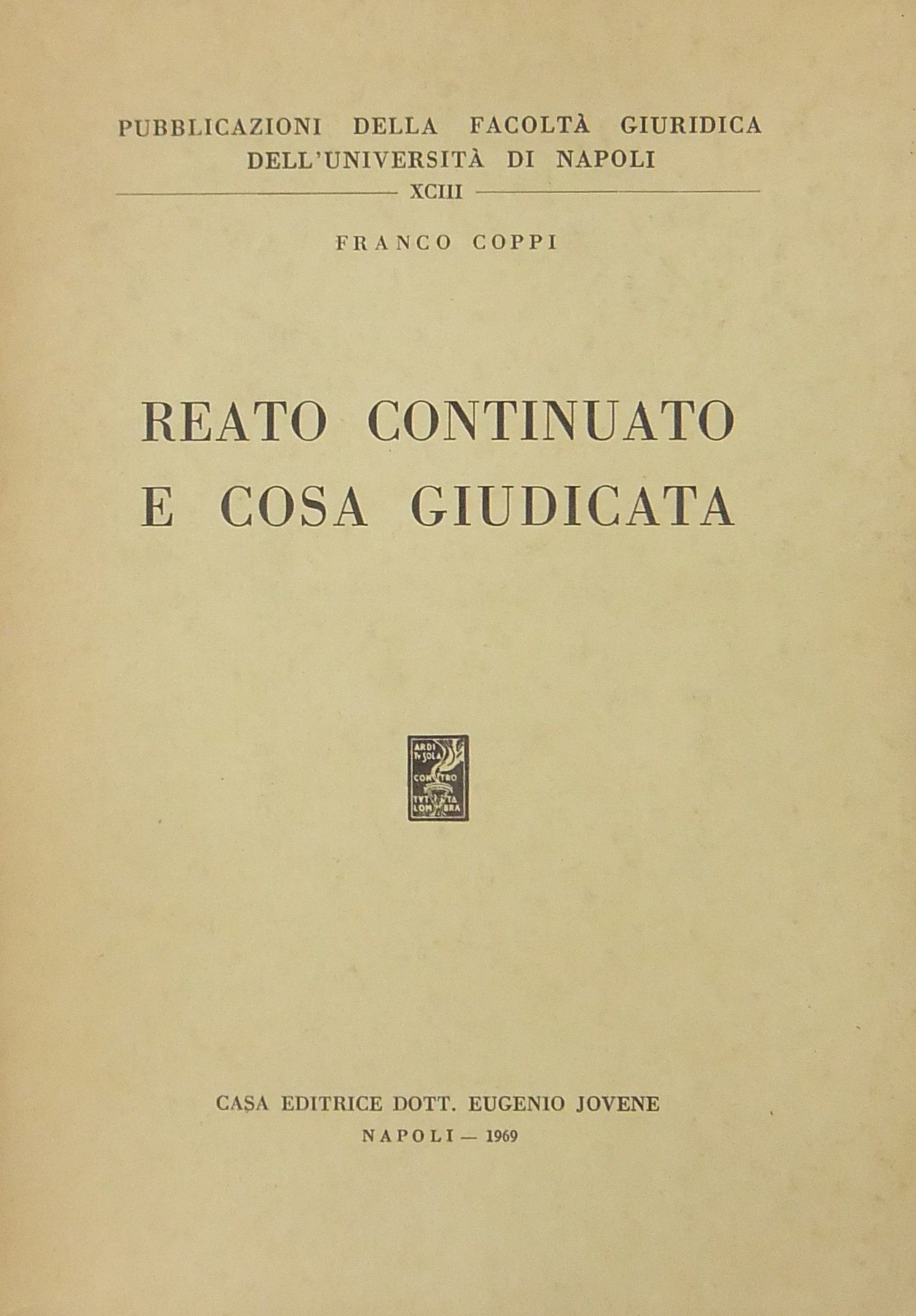 Reato continuato e cosa giudicata