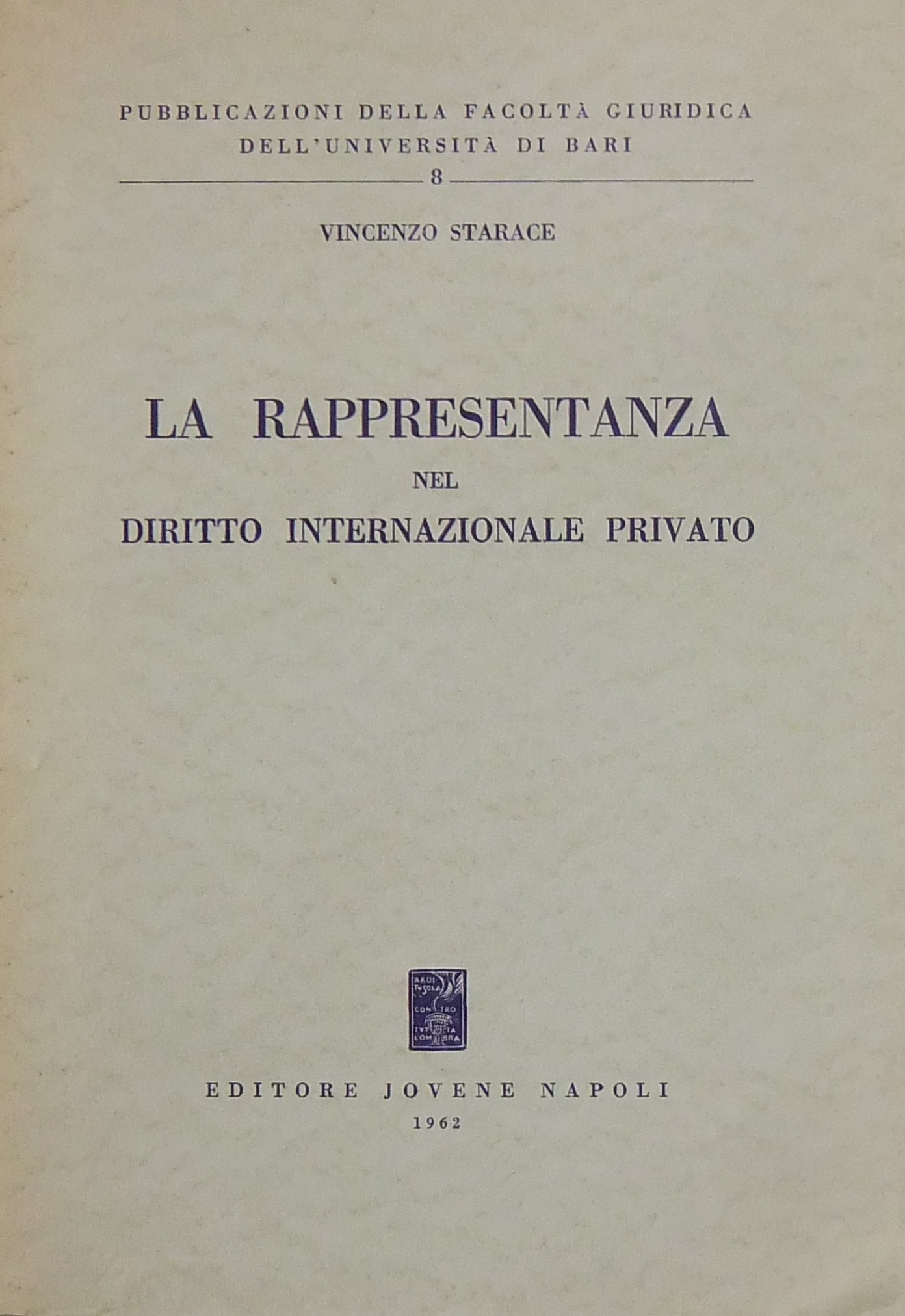 La rappresentanza nel diritto internazionale privato