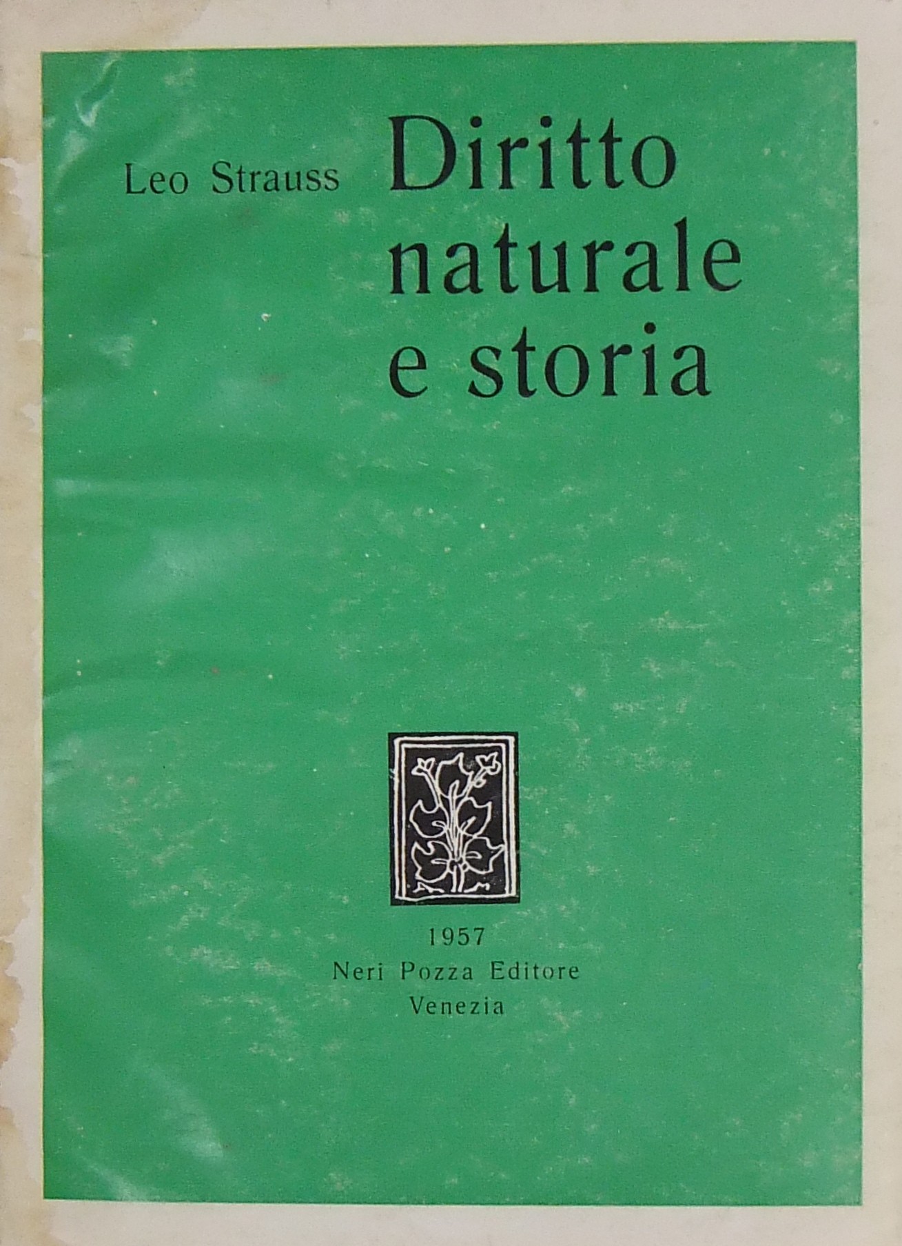 Diritto naturale e storia. A cura di Nicola Pierri