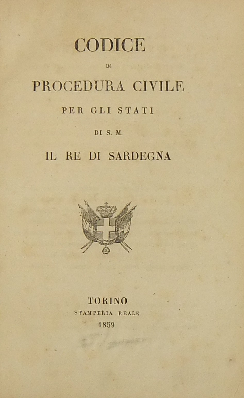 Codice di procedura civile per gli Stati di S.M. il Re di Sardegna