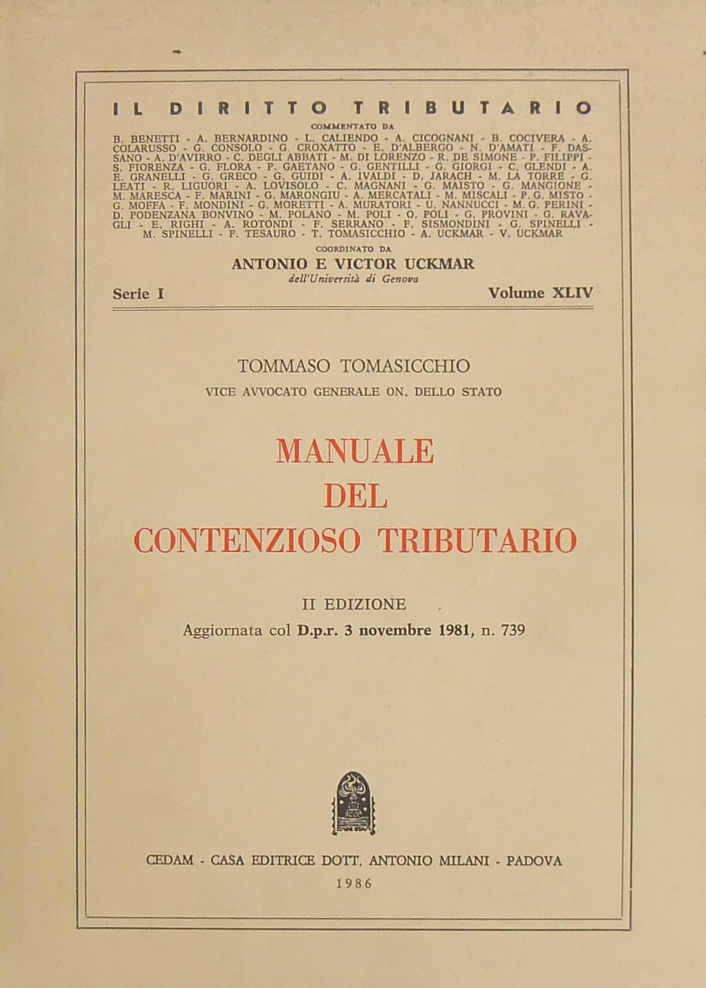 Manuale del contenzioso tributario