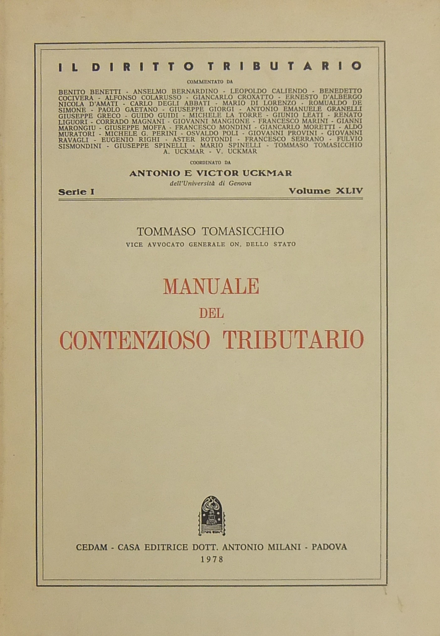 Manuale del contenzioso tributario