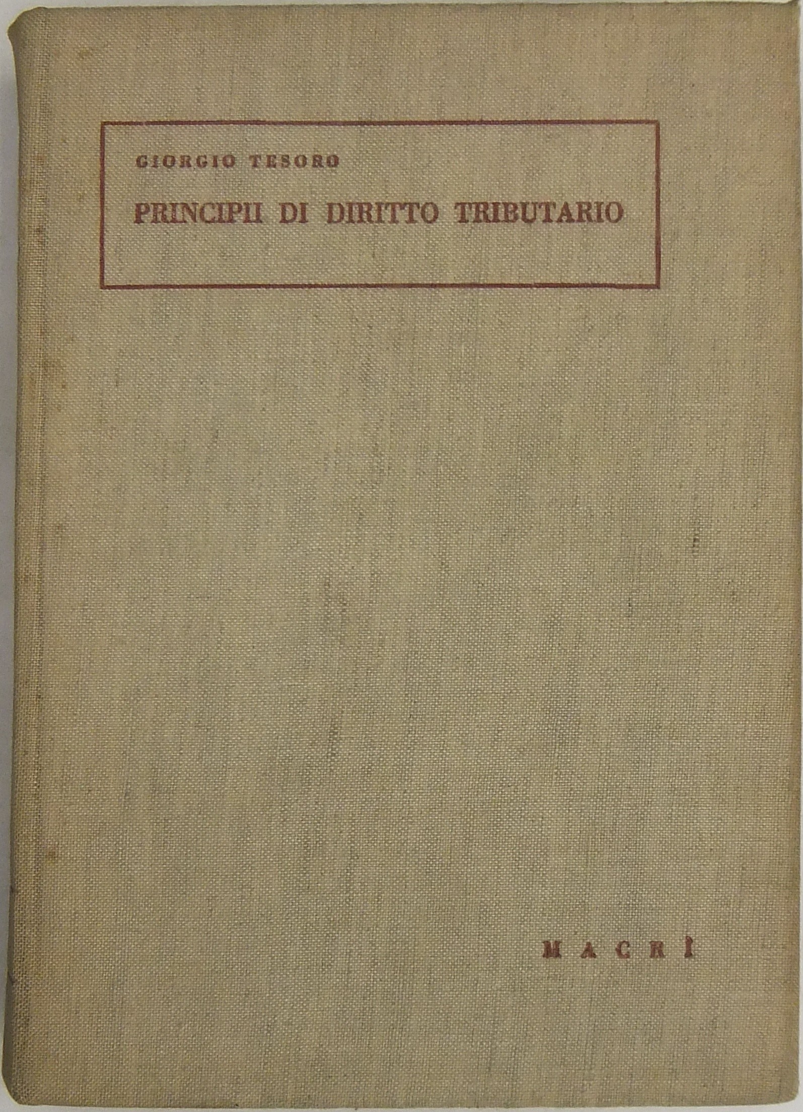Principii di diritti tributario