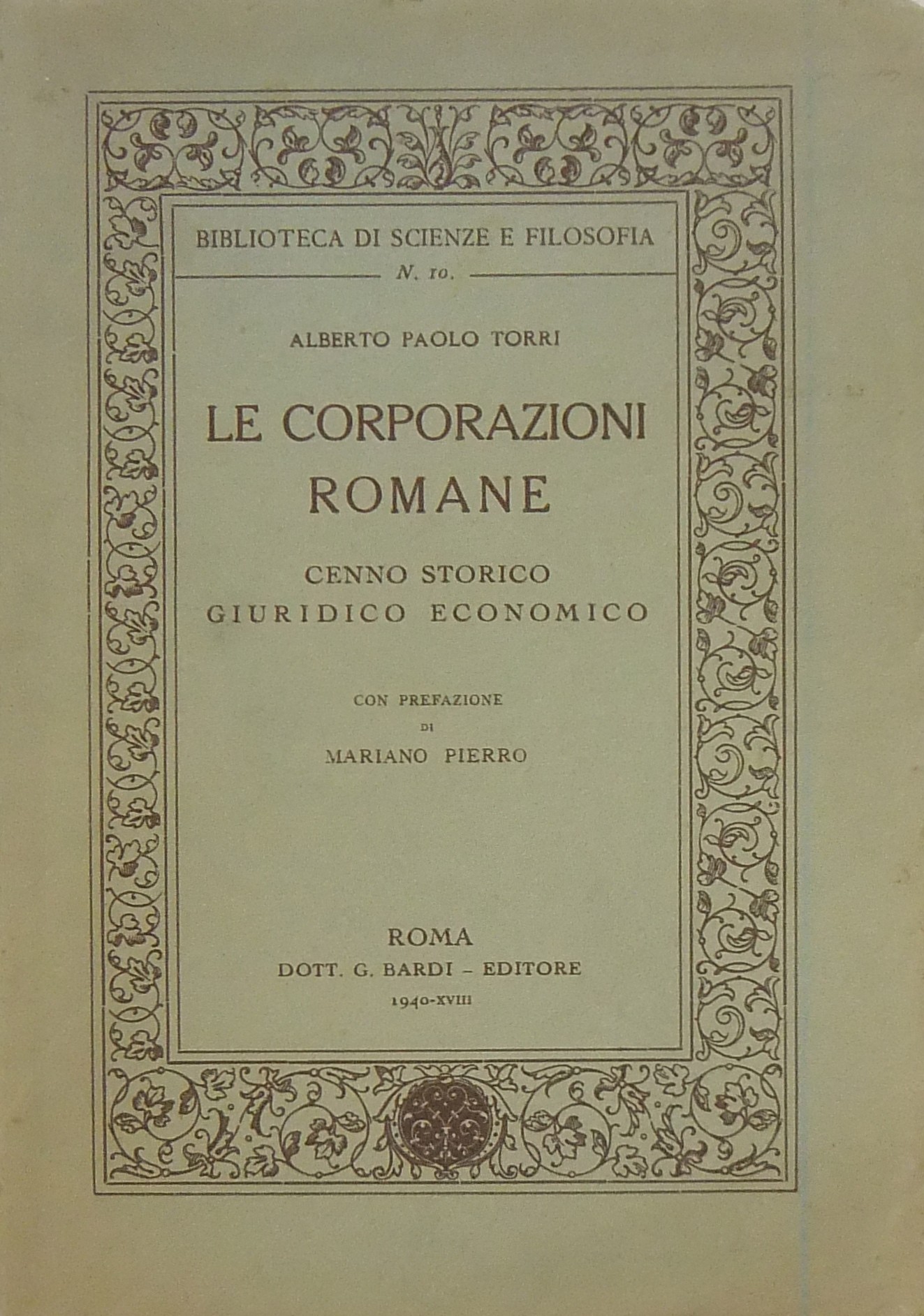 Le corporazioni romane.