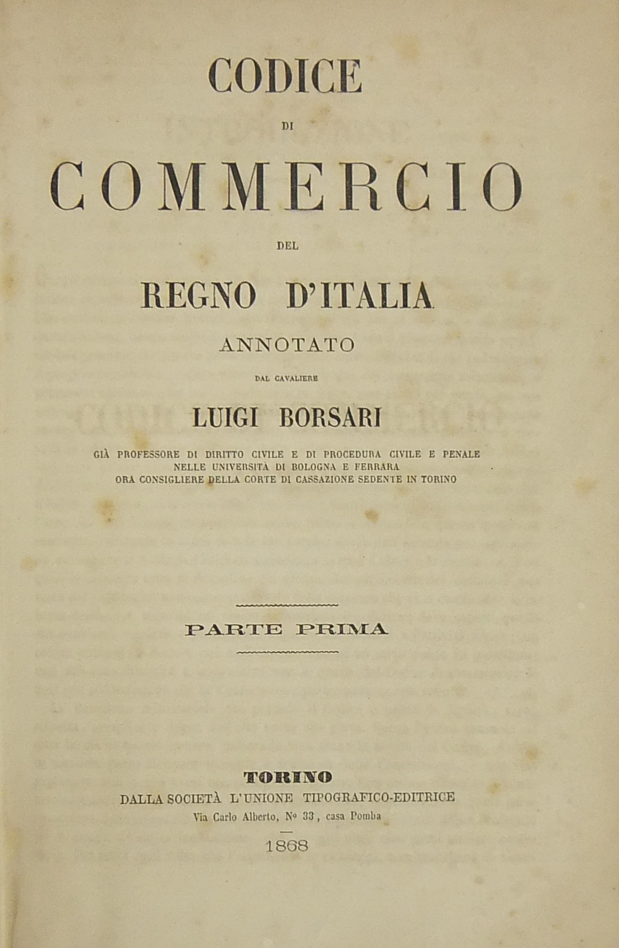 Codice di commercio del Regno d'Italia annotato