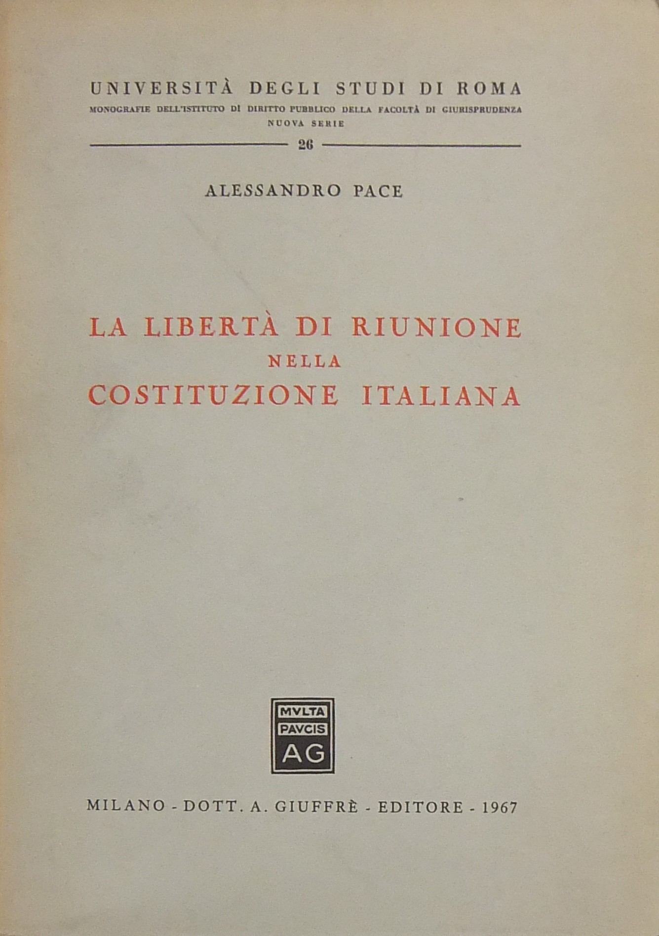 La libertà di riunione nella Costituzione italiana