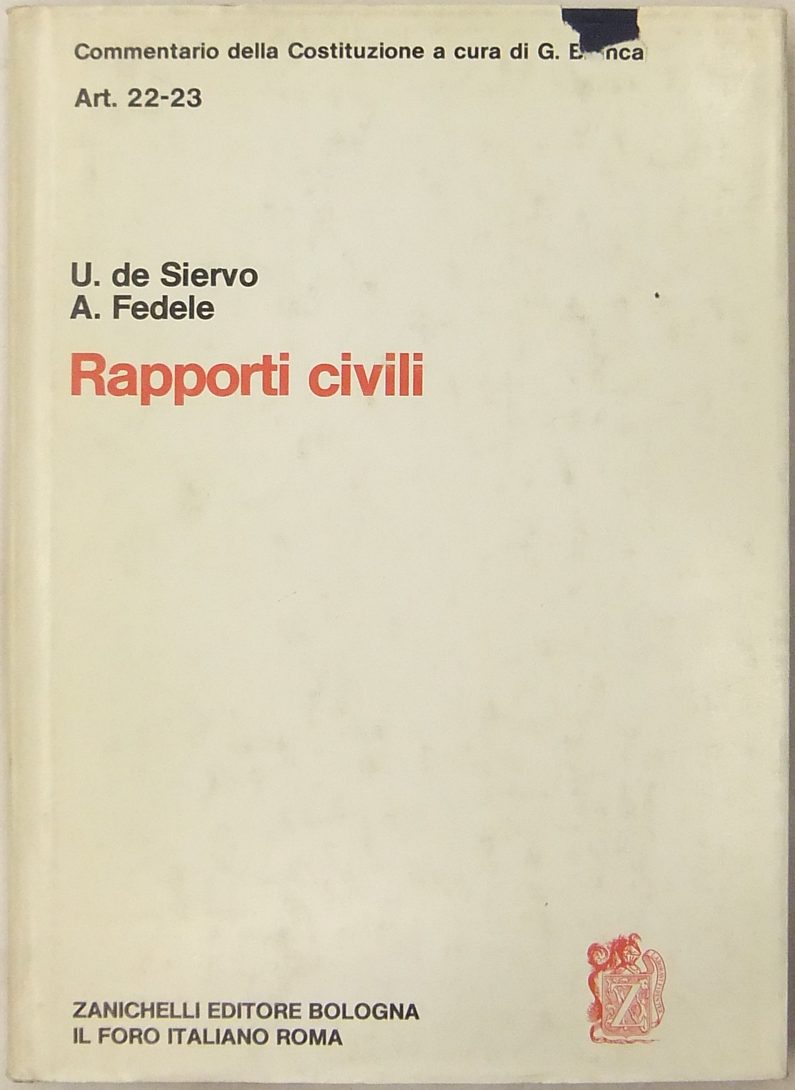 Rapporti civili. Art. 22-23