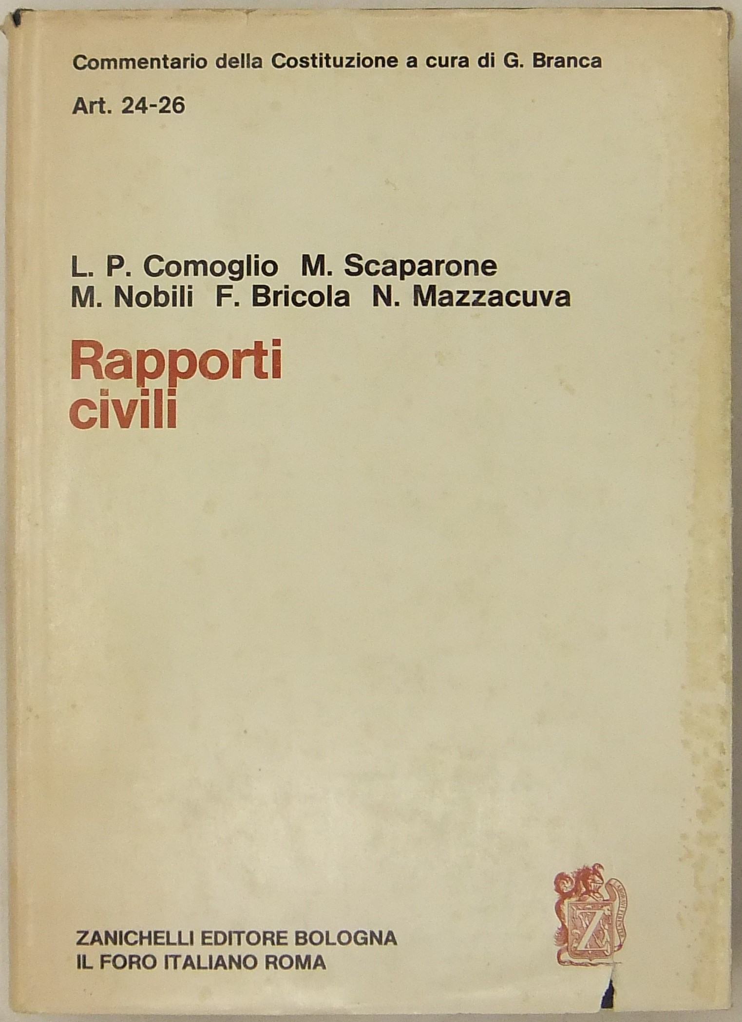 Rapporti civili. Art. 24-26