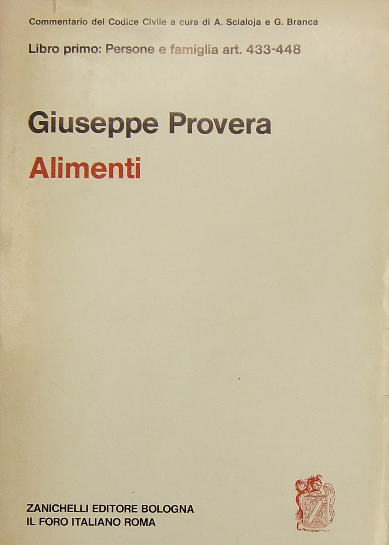 Degli alimenti. Art. 433-448