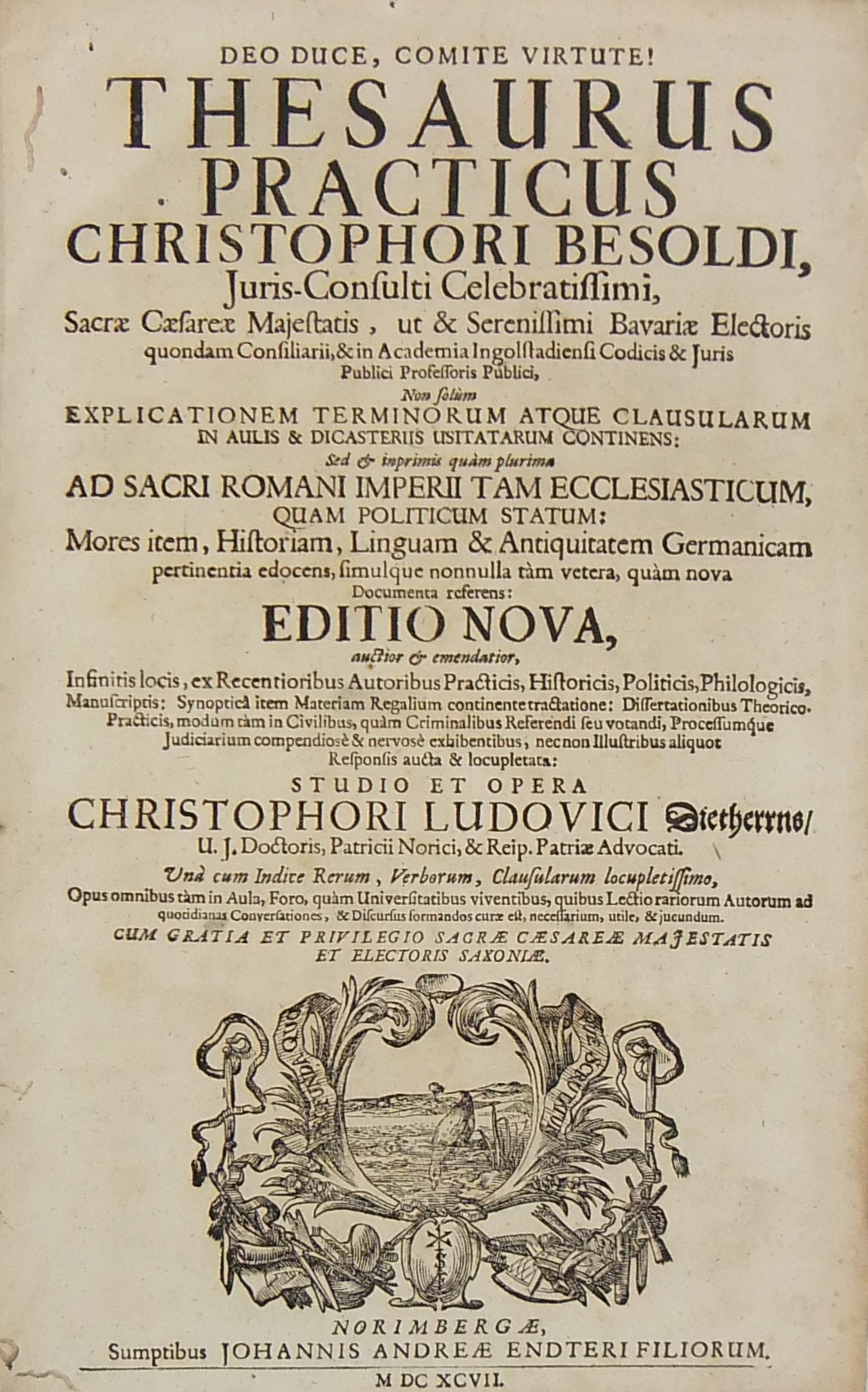 Christophori Besoldi ... Thesaurus practicus.