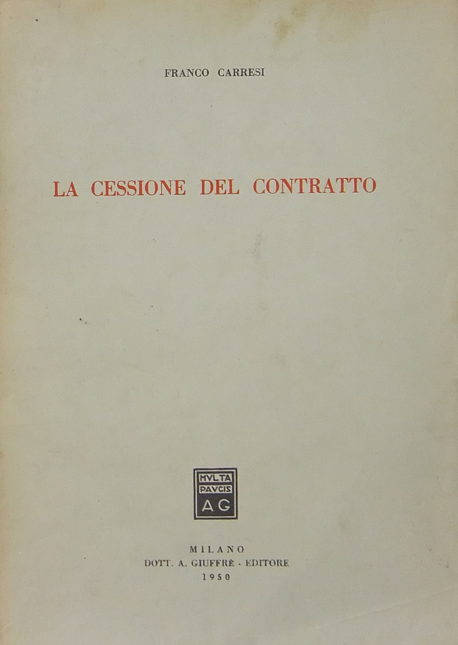 La cessione del contratto