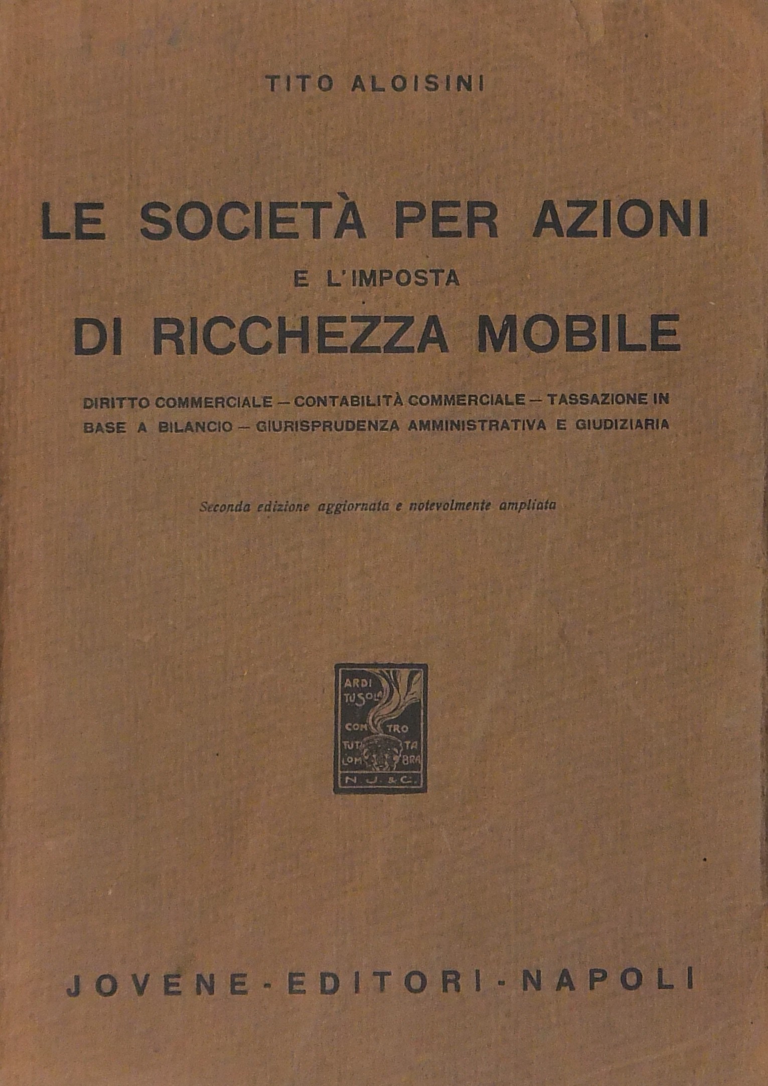 Le società per azioni e l'imposta di ricchezza mobile