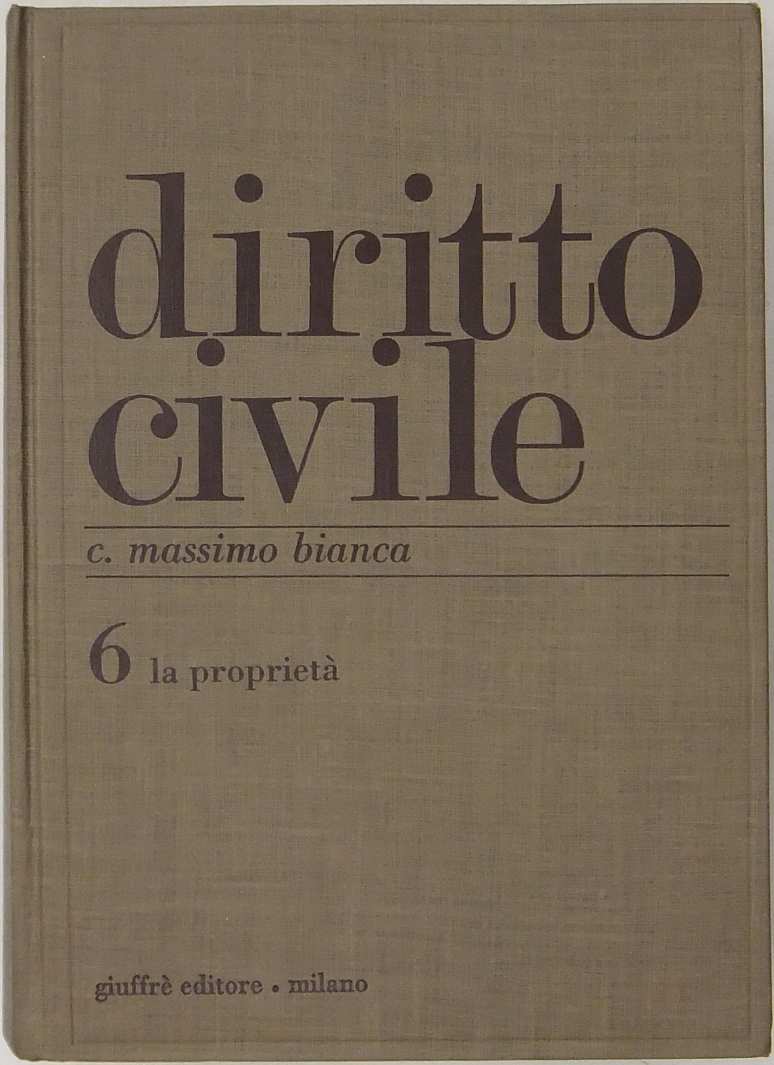 Diritto civile. Vol. VI - La proprietà