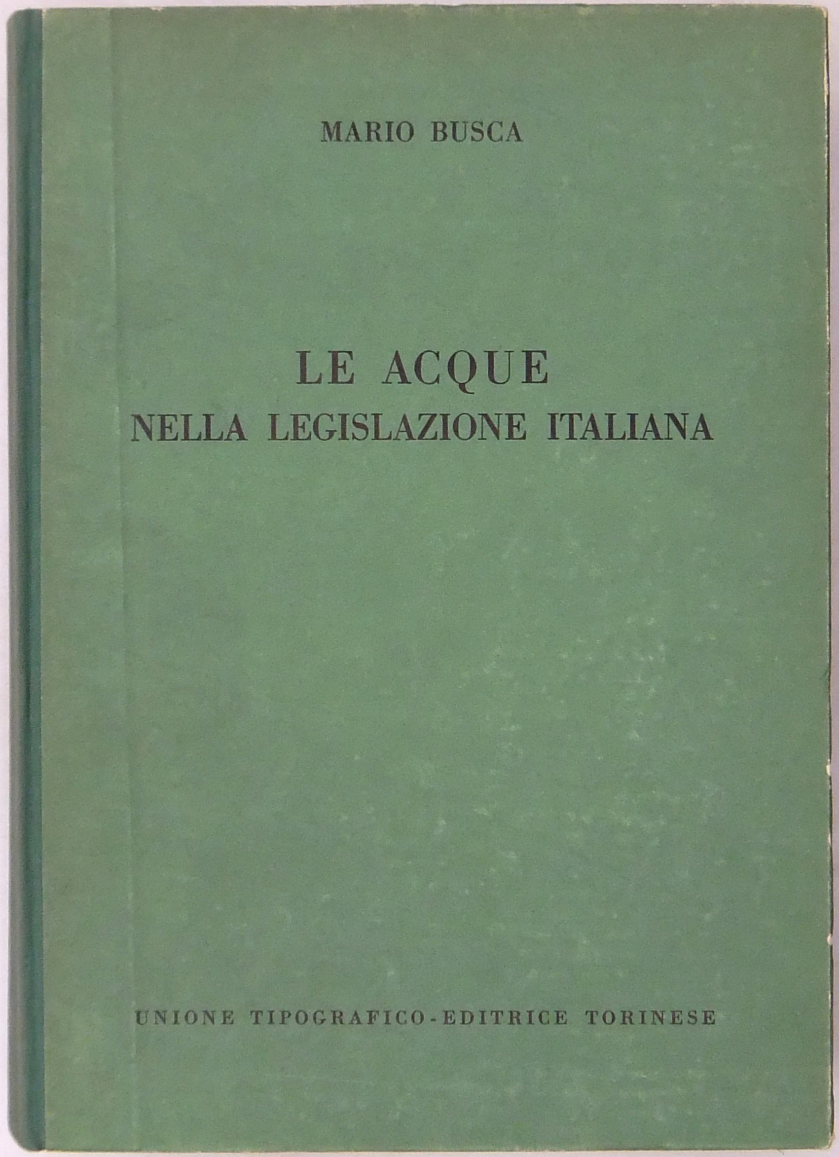 Le acque nella legislazione italiana