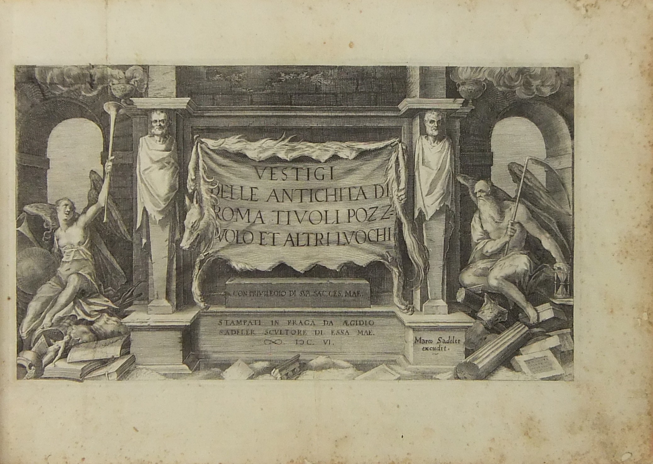 Vestigi delle antichita di Roma Tivoli Pozzuolo et altri luochi