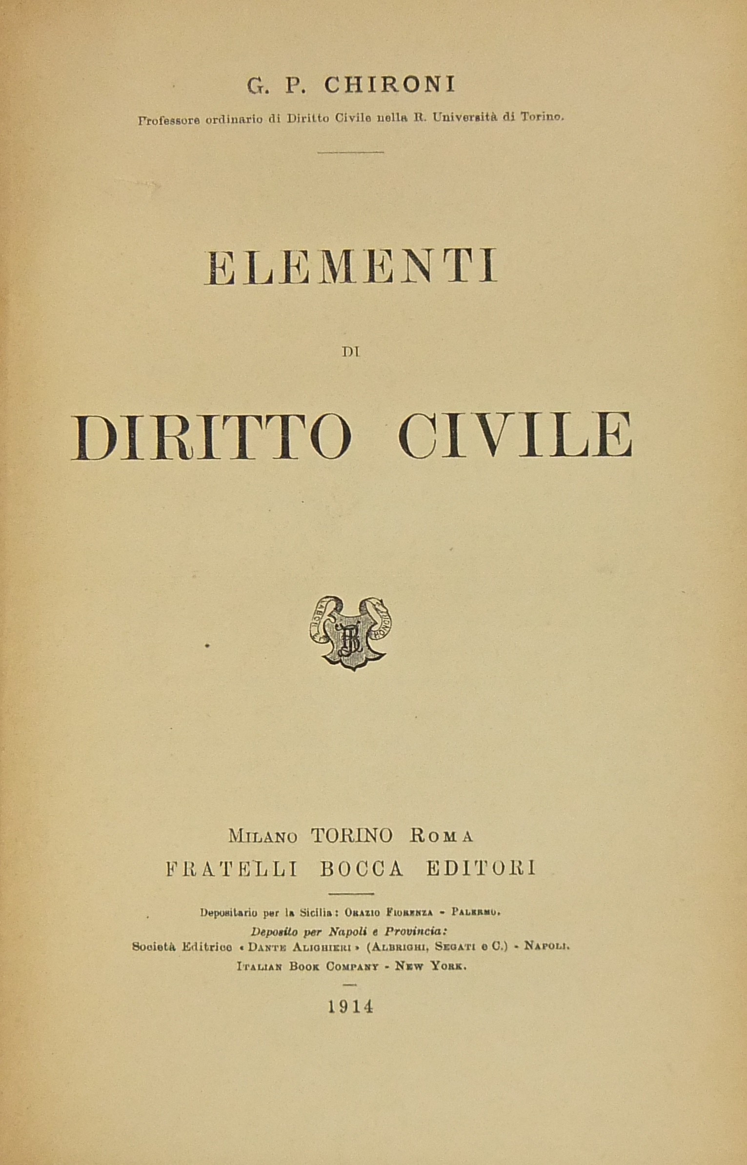 Elementi di diritto civile