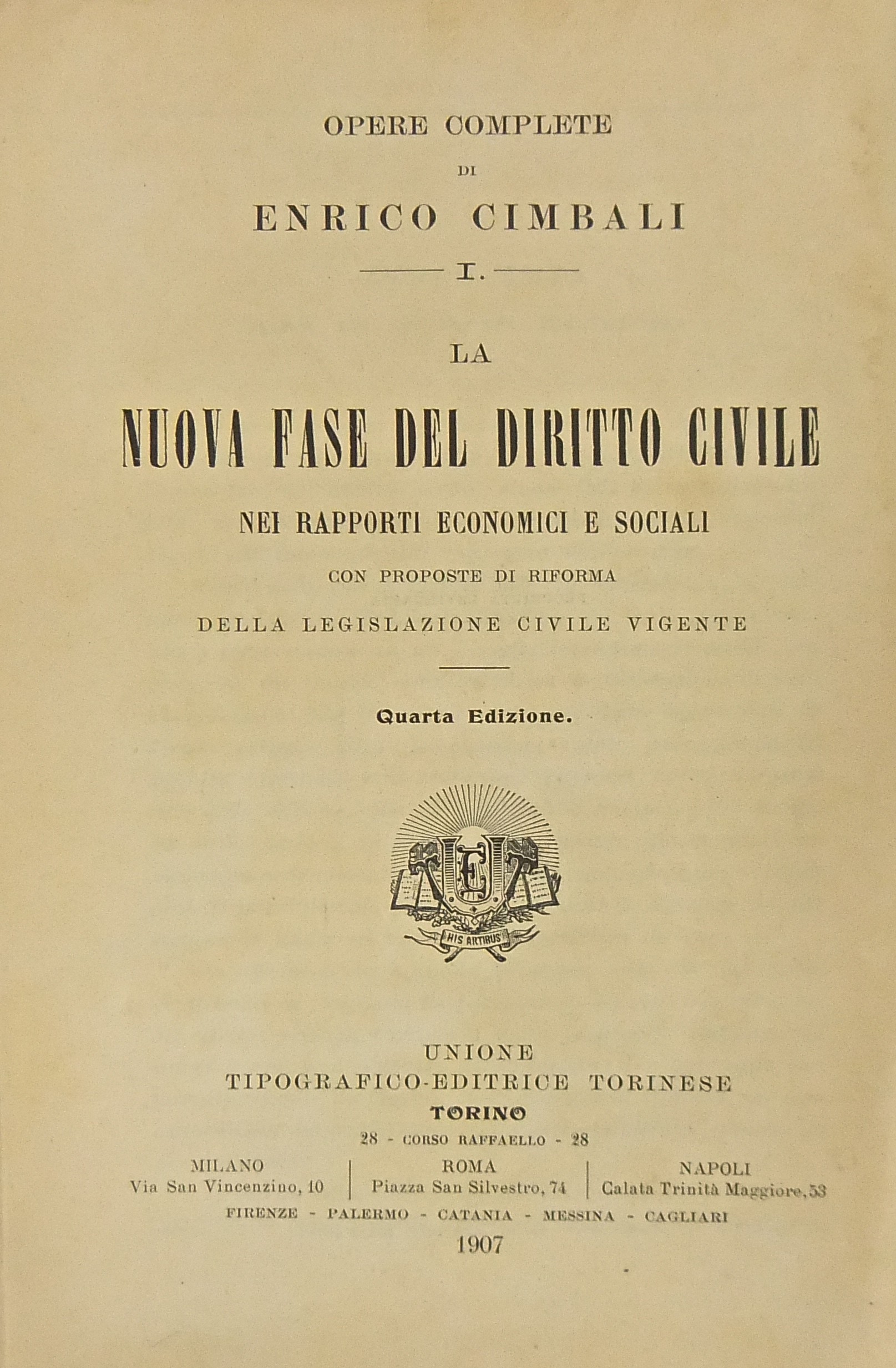 La nuova fase del diritto civile nei rapporti economici e sociali