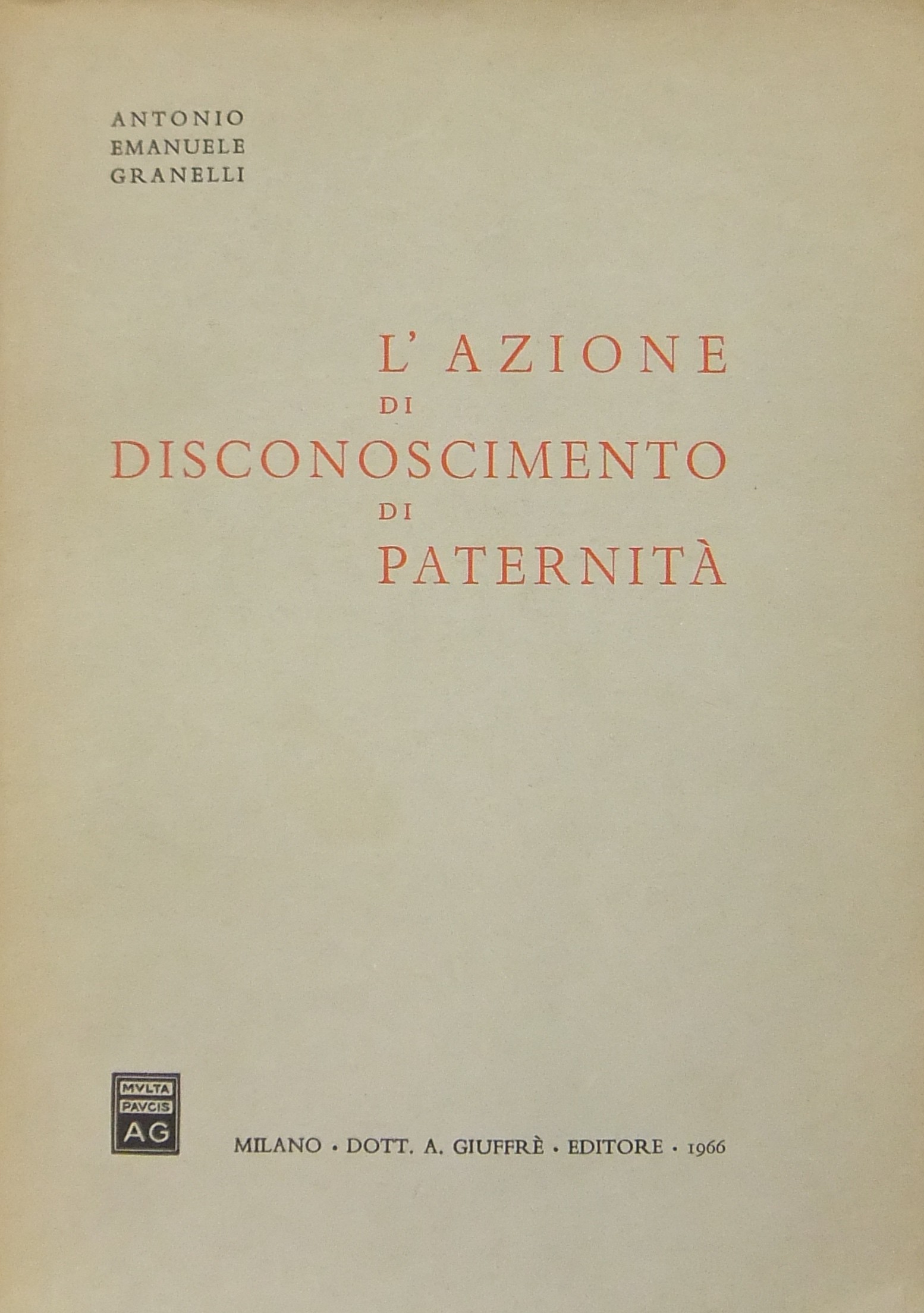 L'azione di disconoscimento di paternità