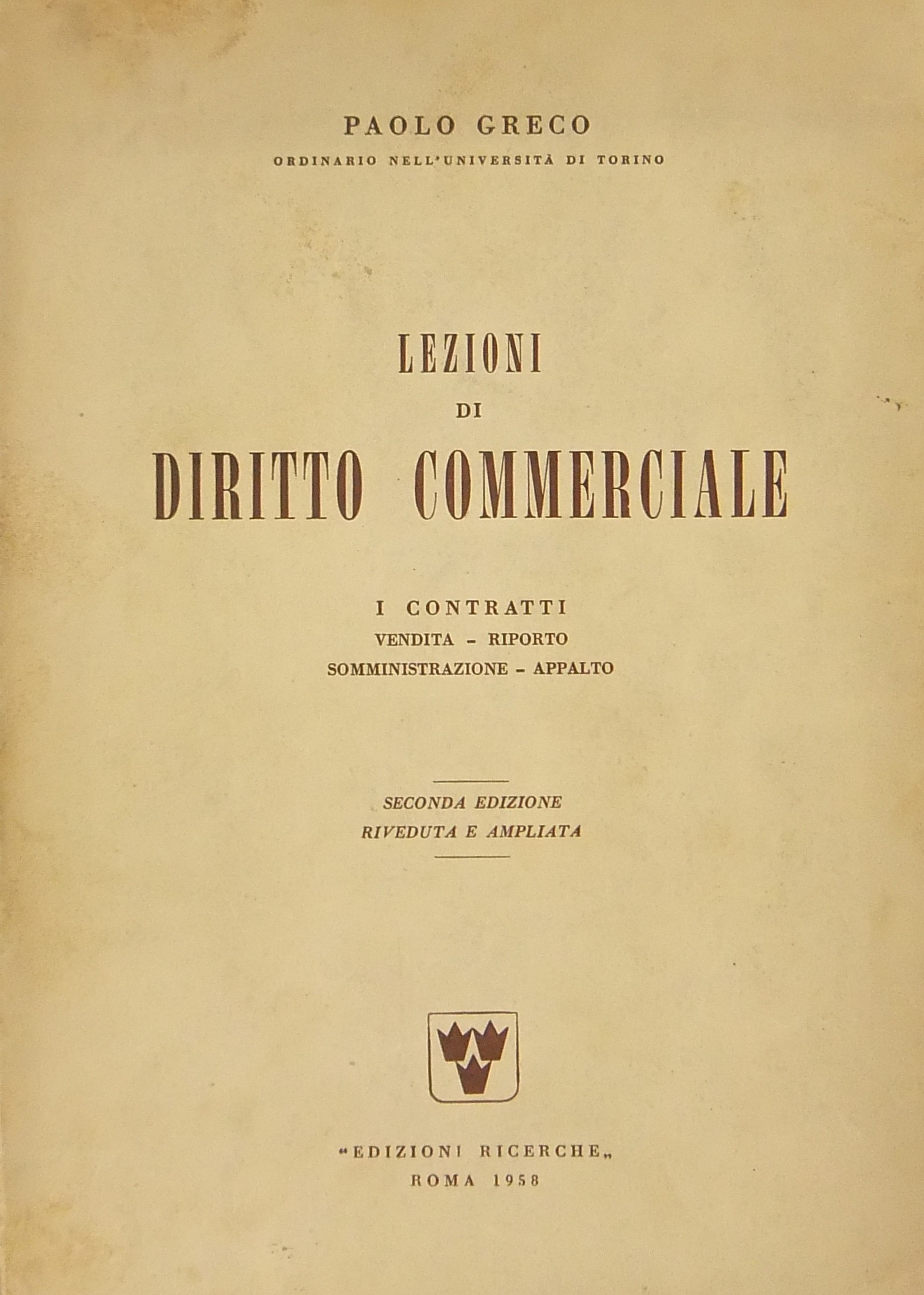 Lezioni di diritto commerciale