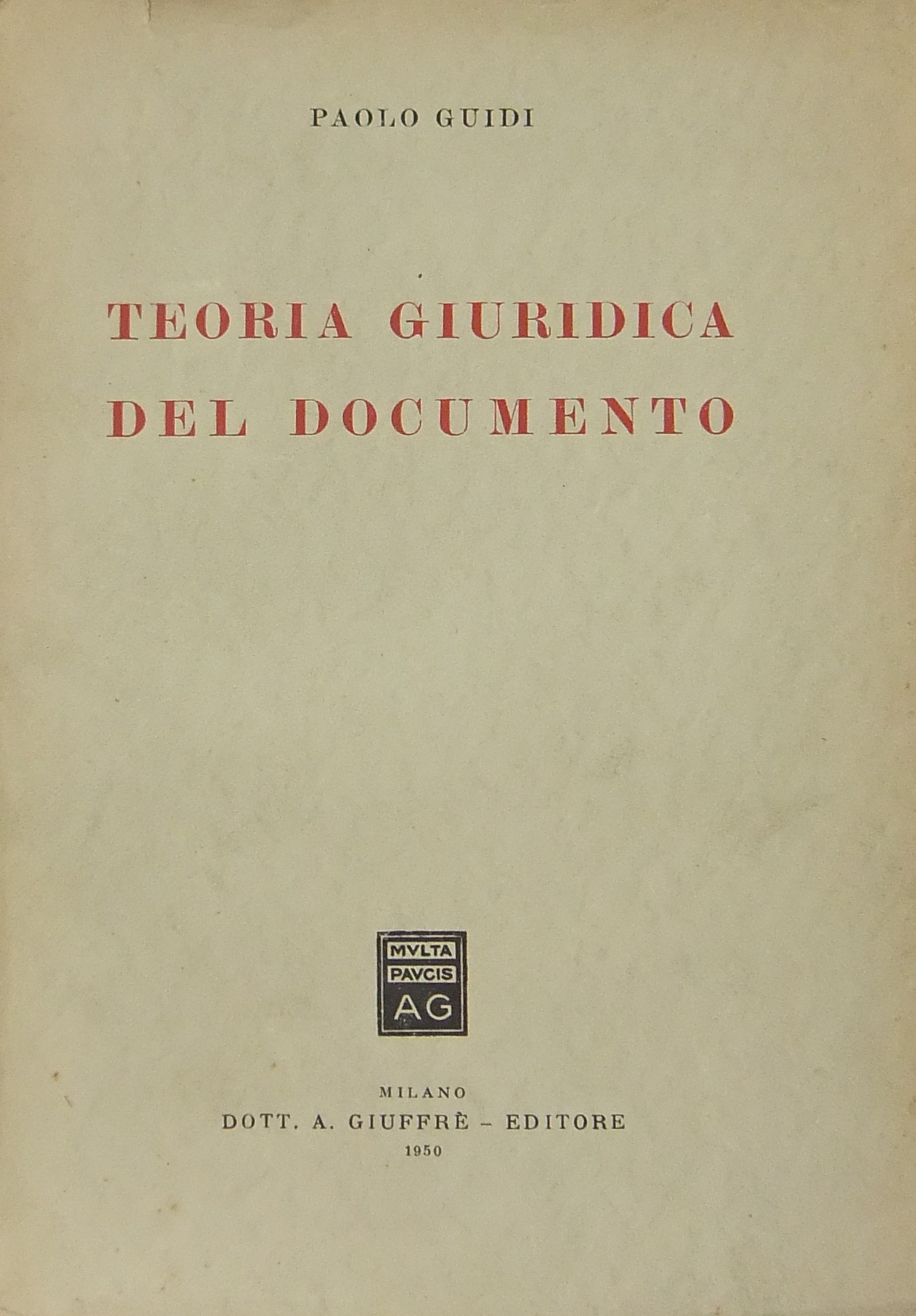 Teoria giuridica del documento