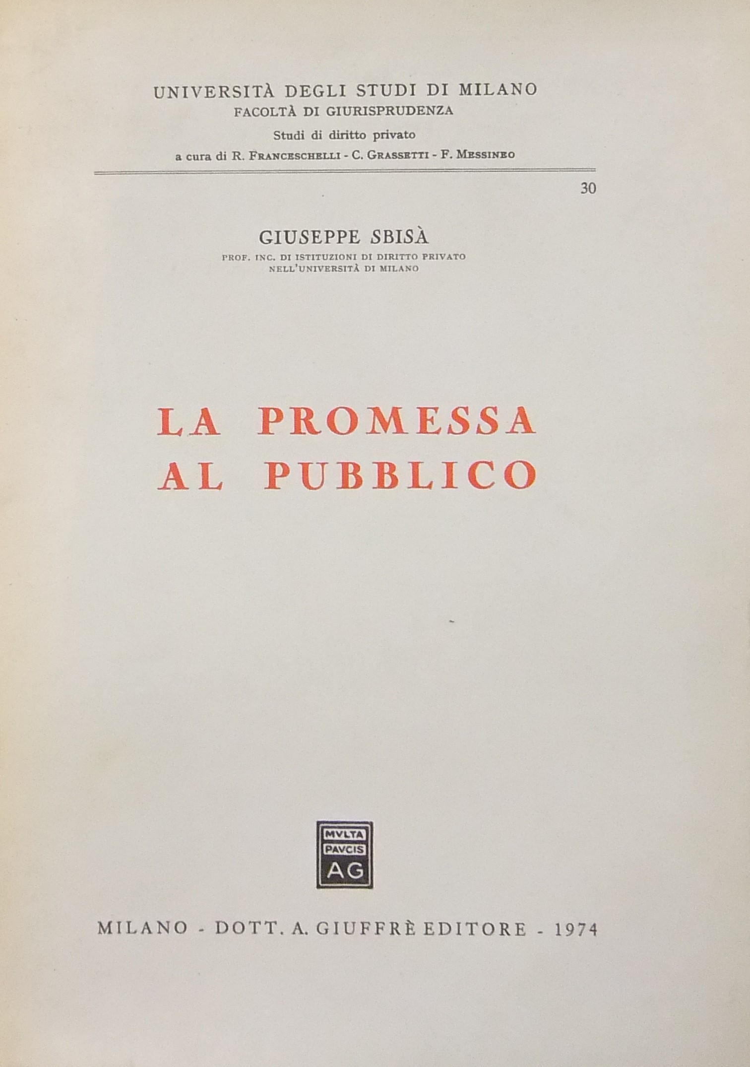 La promessa al pubblico
