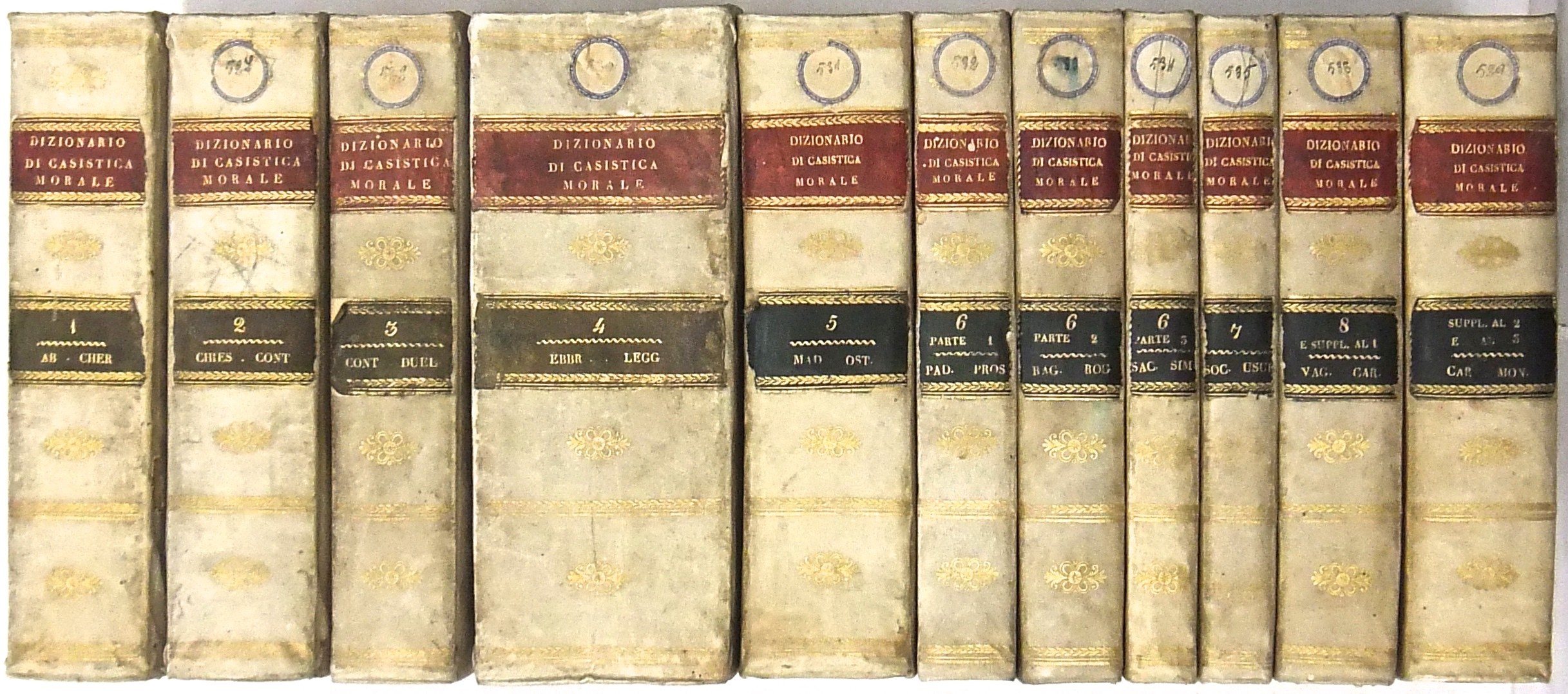 Dizionario teorico-pratico di casistica morale.