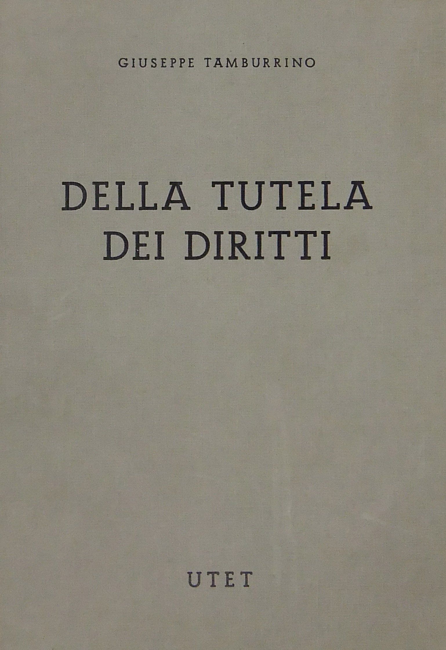 Della tutela dei diritti.