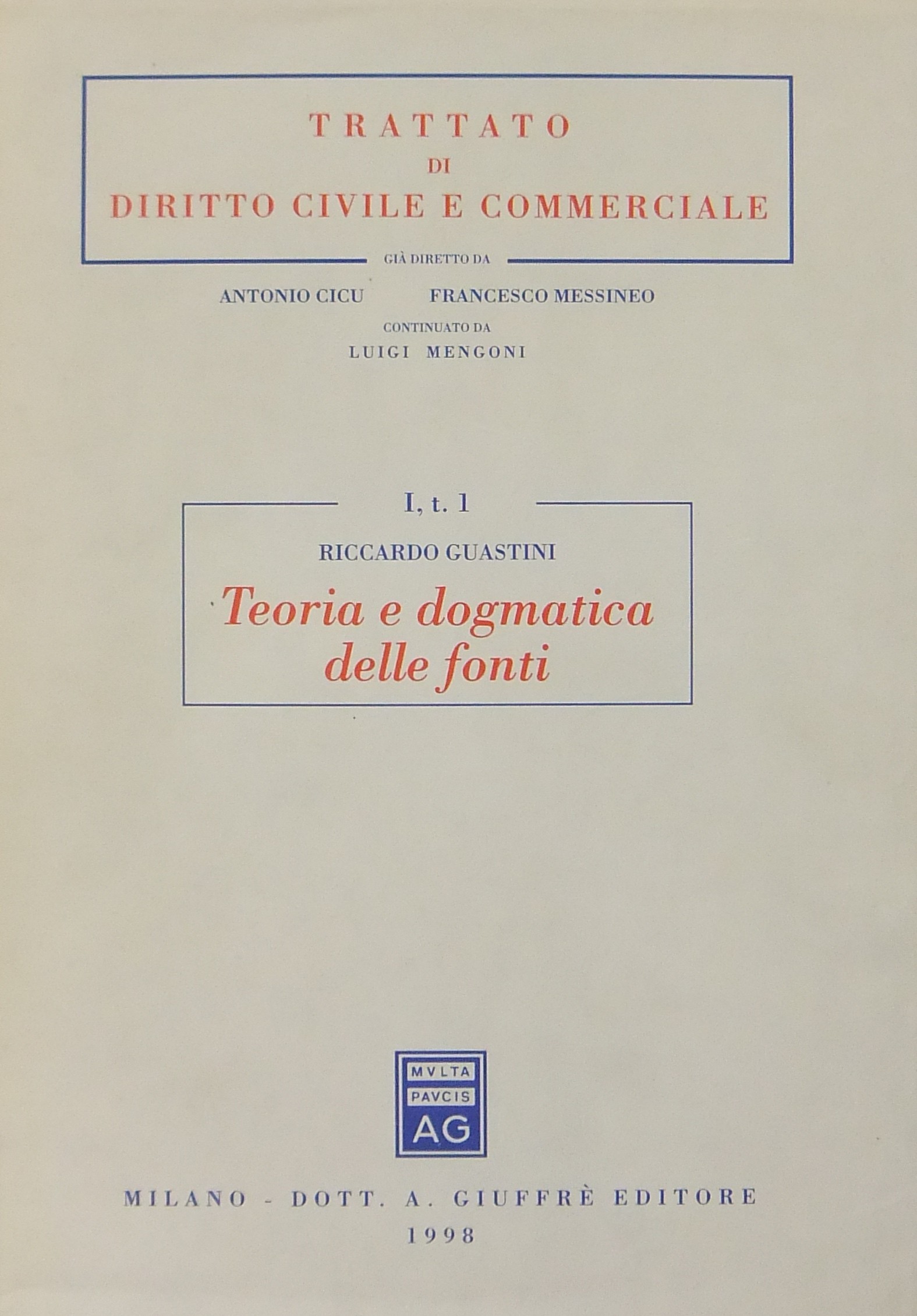 Teoria e dogmatica delle fonti