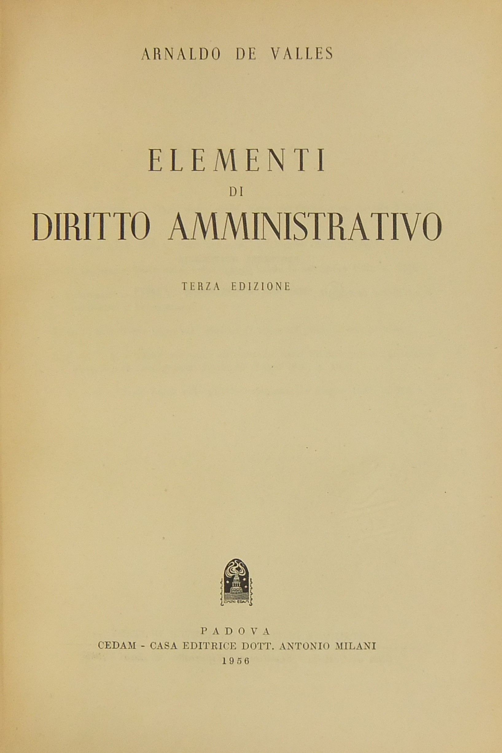 Elementi di diritto amministrativo