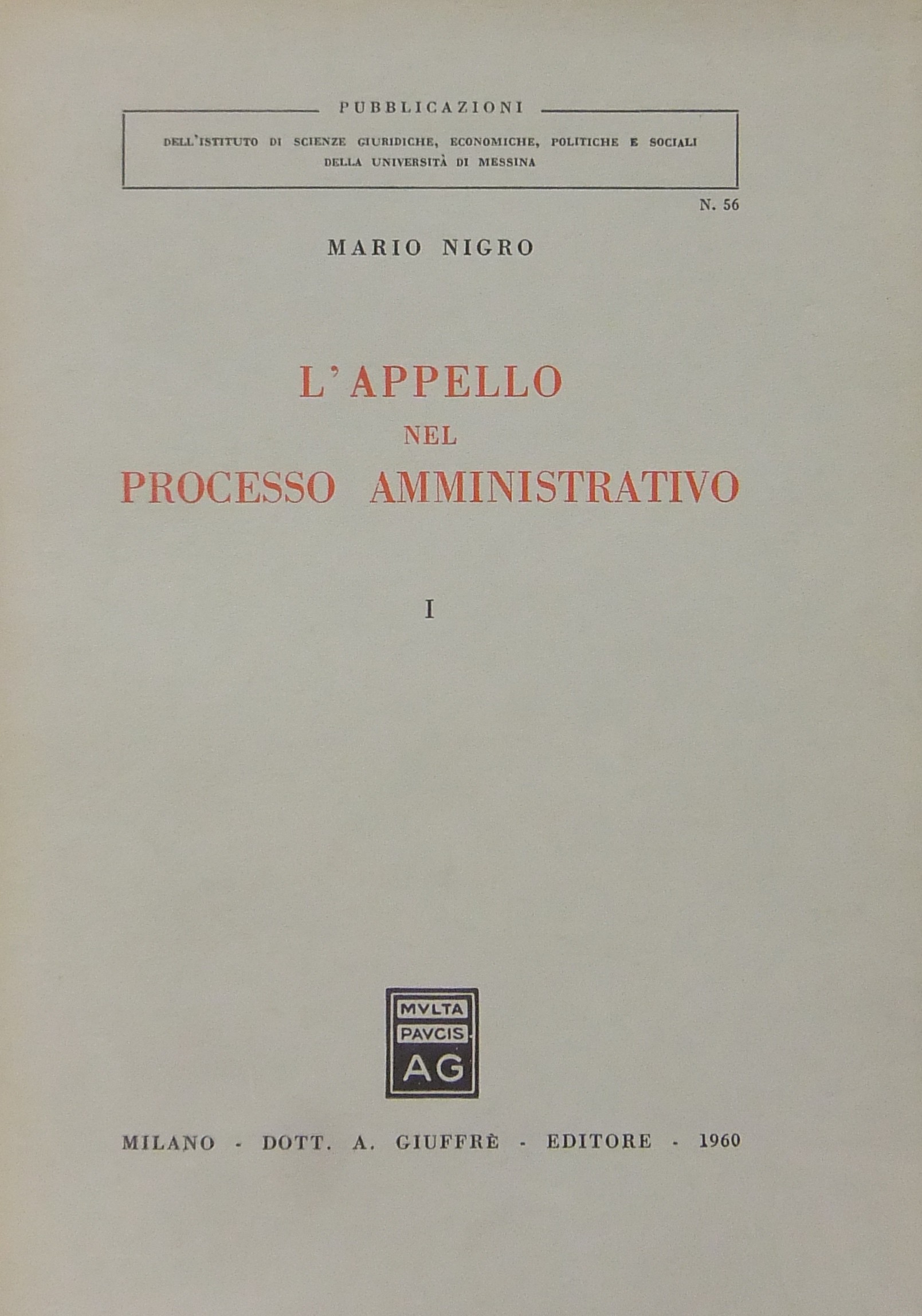 L'appello nel processo amministrativo.