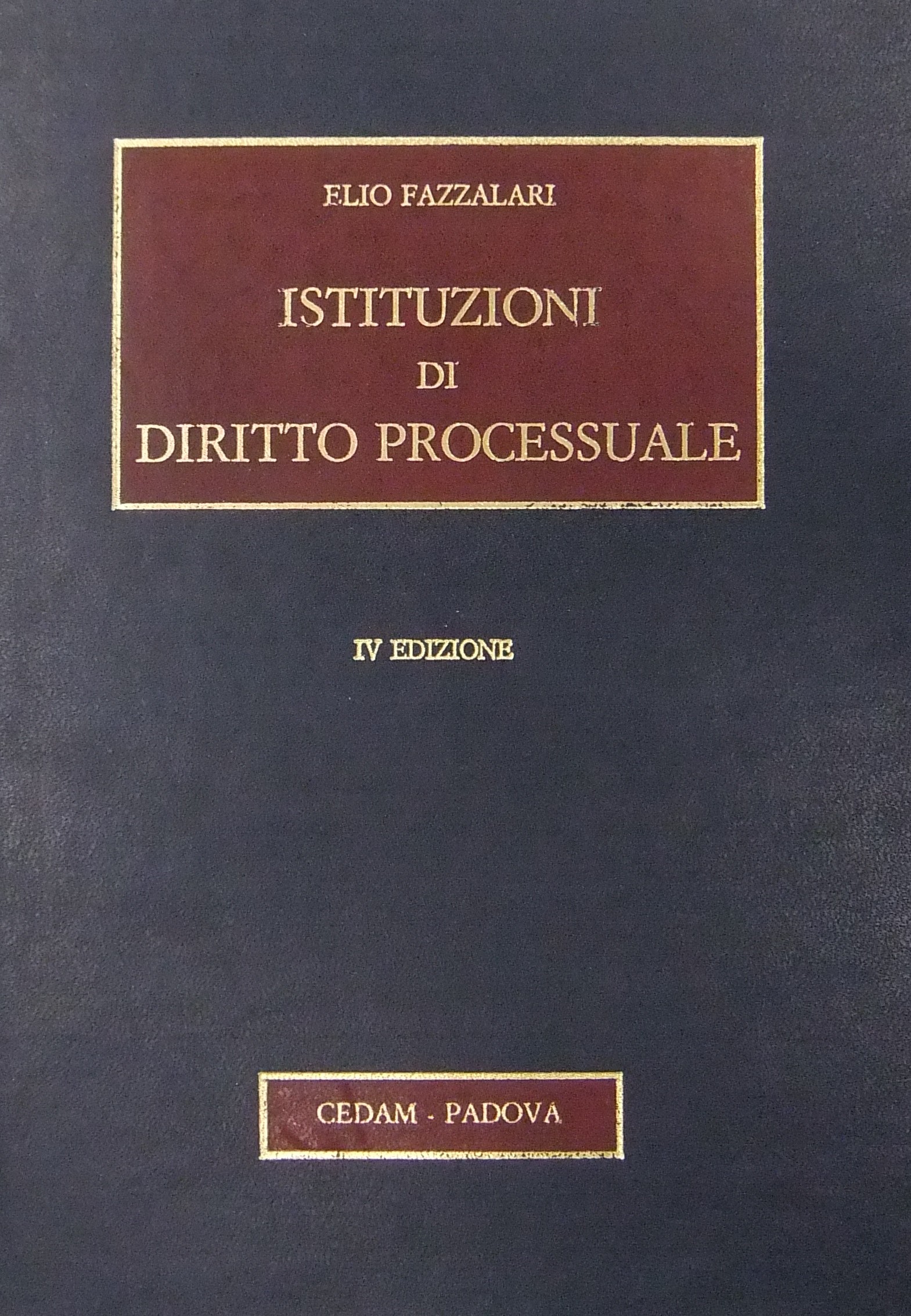 Istituzioni di diritto processuale.