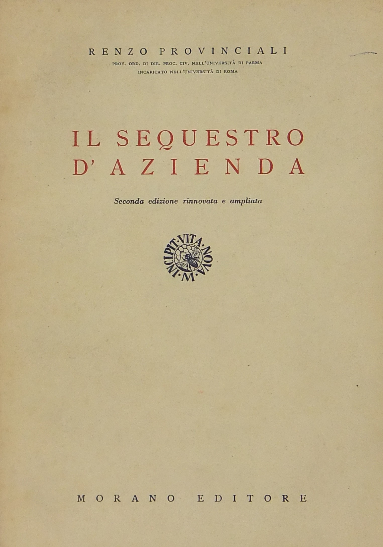 Il sequestro d'azienda